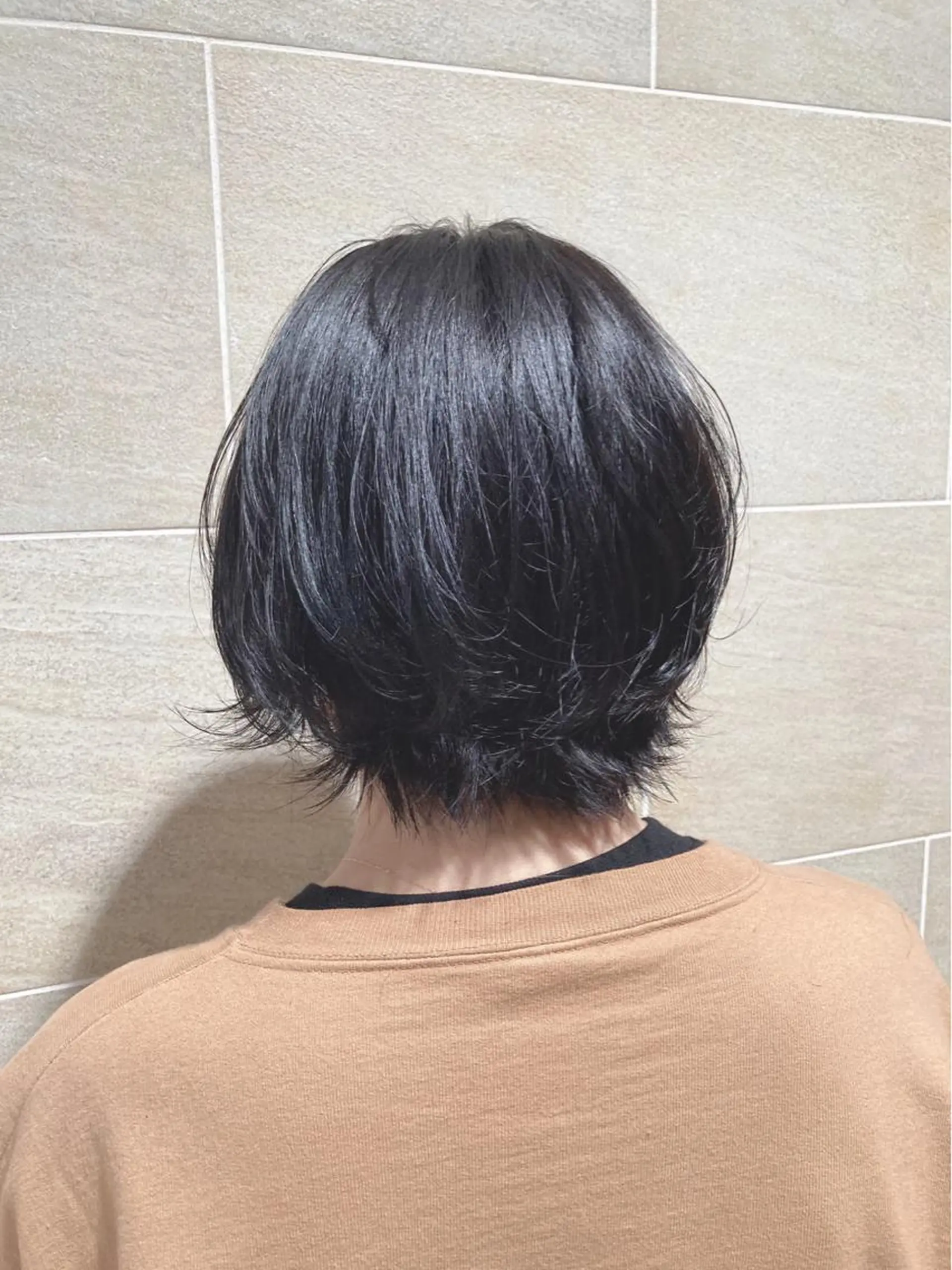 ショート カラー ブラウンカラー ダークブラウン ヘアカラー 宮原 佳苗のヘアスタイル