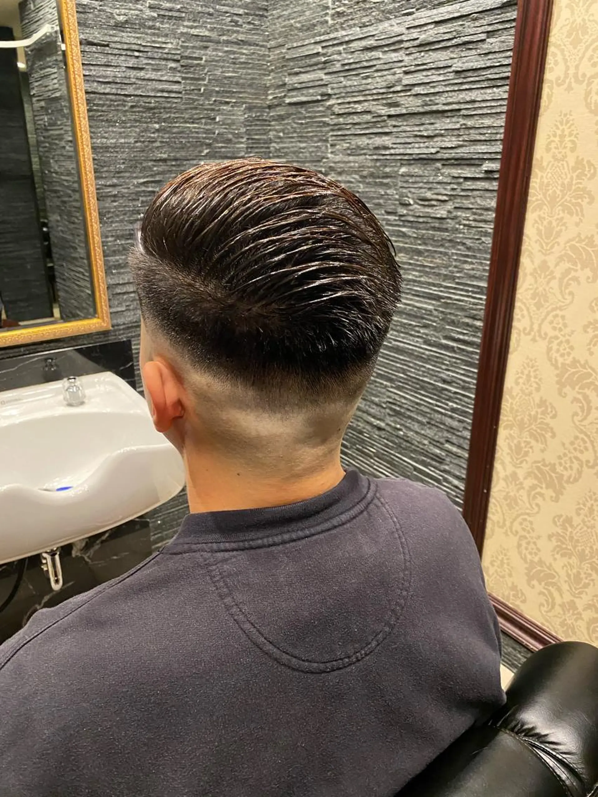 ショート メンズ フェードカット スキンフェード 浅見 天翔のヘアスタイル