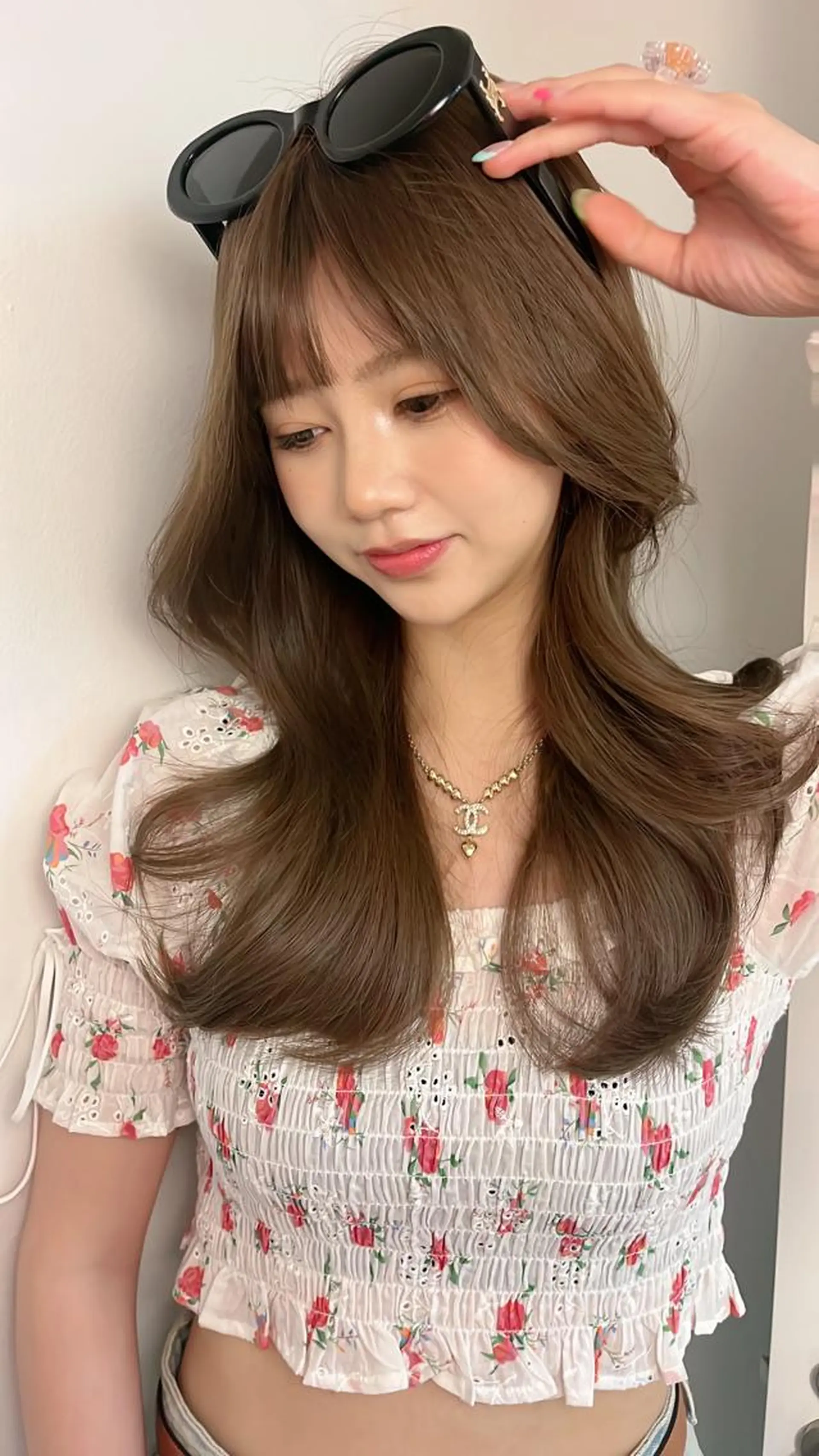 ロング 髪質改善 韓国風ヘア レイヤーカット ロング トリートメント 🇨🇳ワンホンヘア 下田鉄也のヘアスタイル