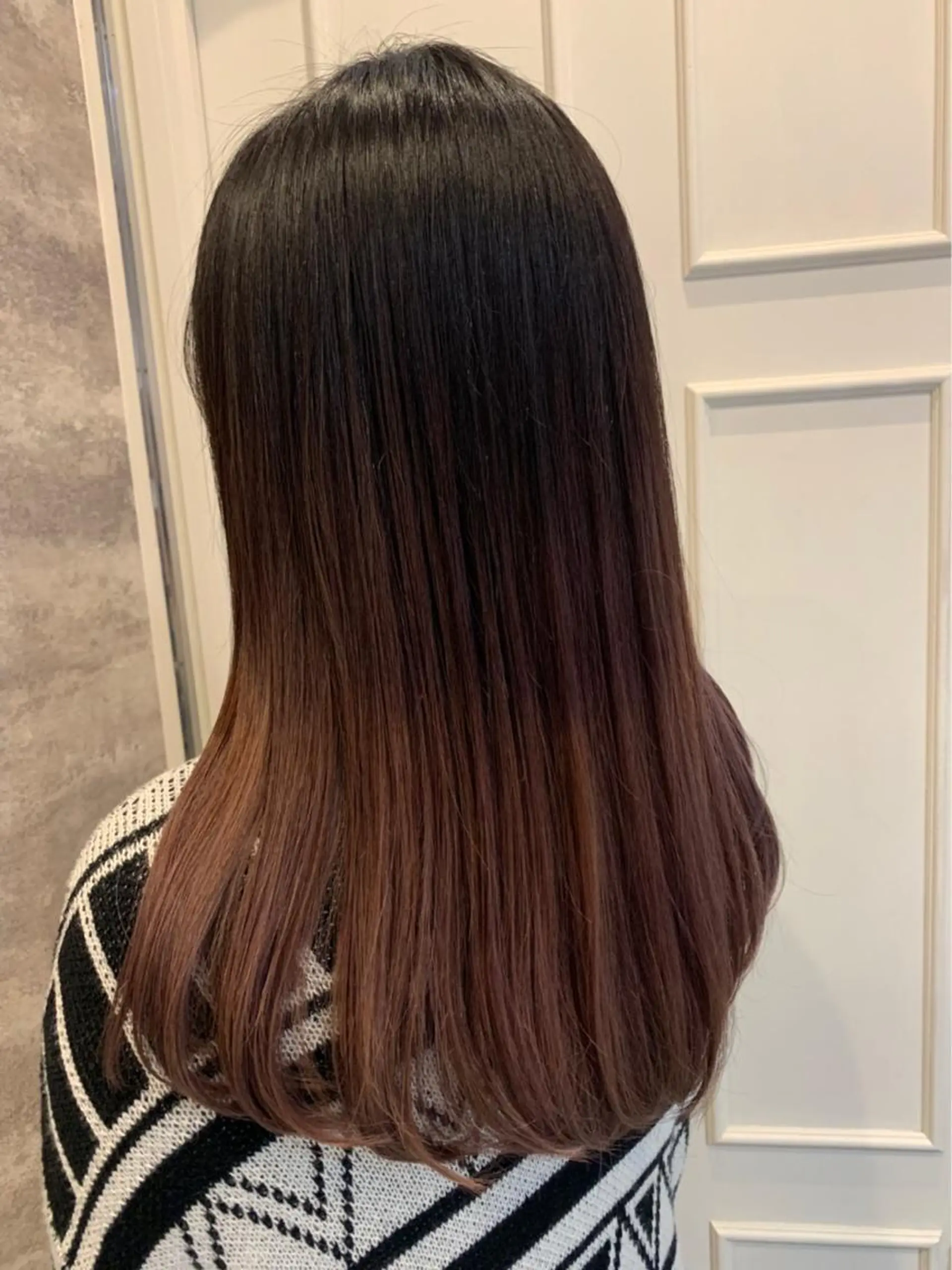 セミロング カラー ブラウンカラー グラデーションカラー 🫟Blanco🫟 Color&Careのヘアスタイル