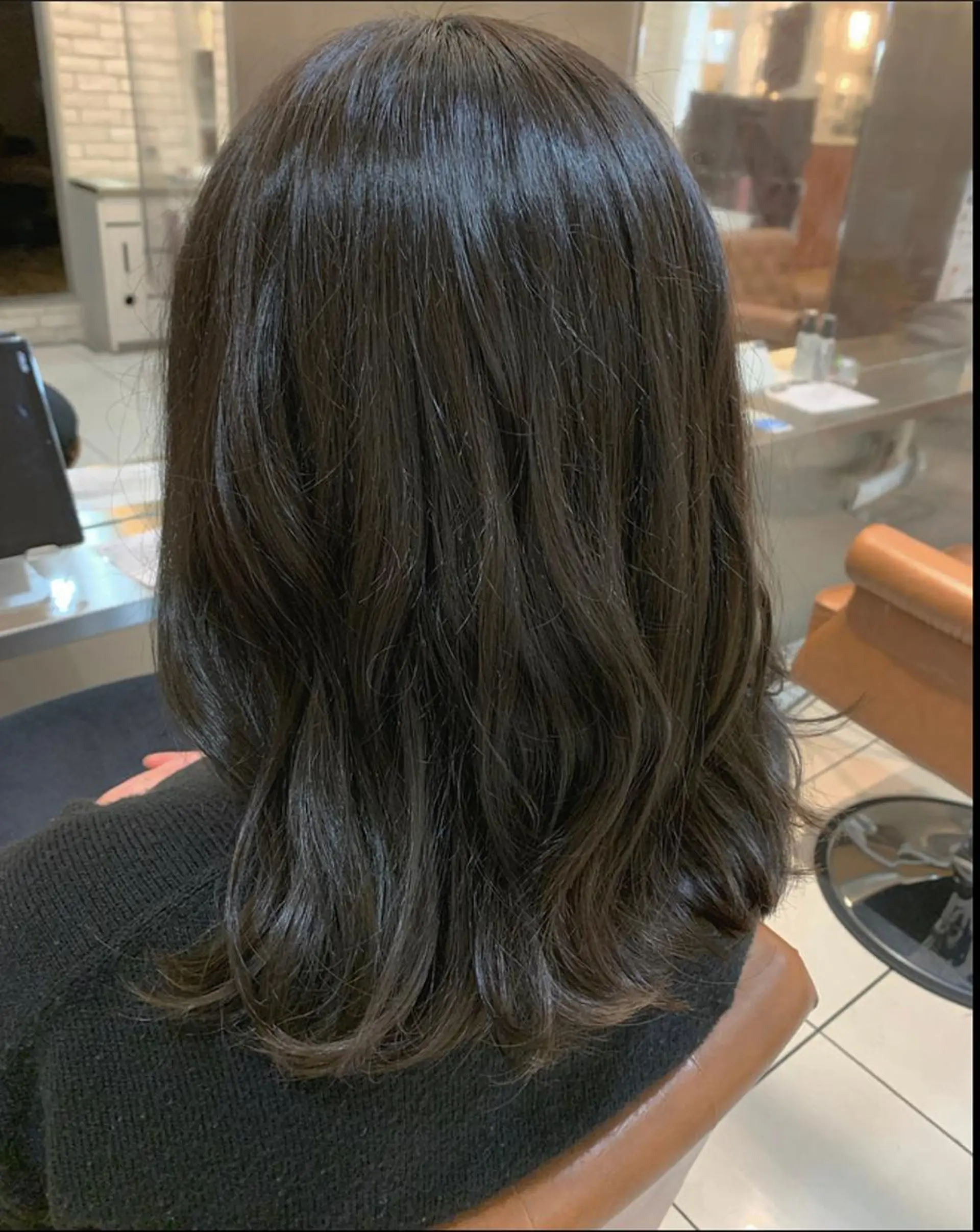 セミロング カラー アッシュ ブルーカラー ブルーアッシュ un le pont天満橋所属・un.le.pont ルカ  🎨のヘアスタイル
