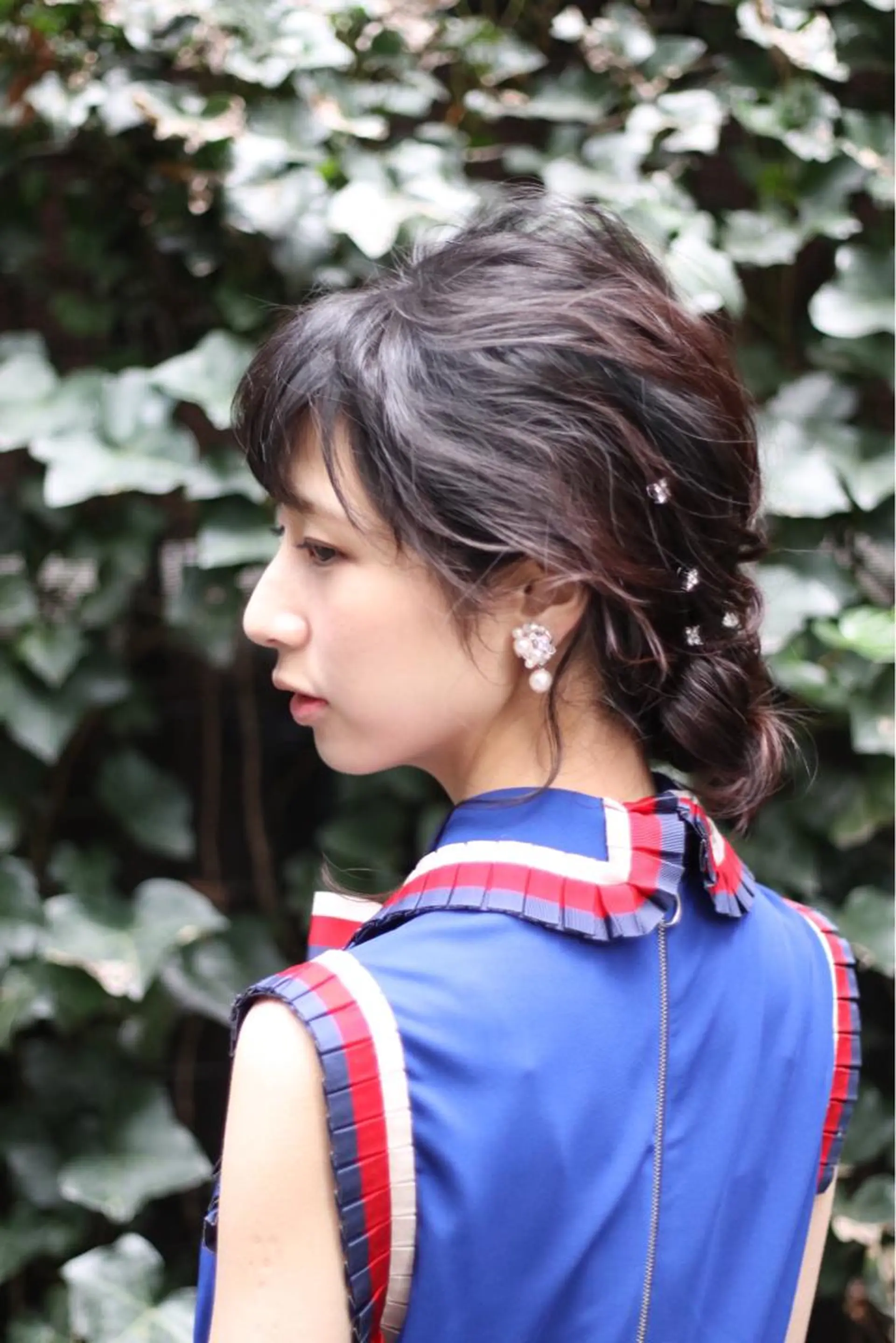 セミロング ヘアアレンジ ヘアカラー カラーモデル/矢野 貴規のヘアスタイル