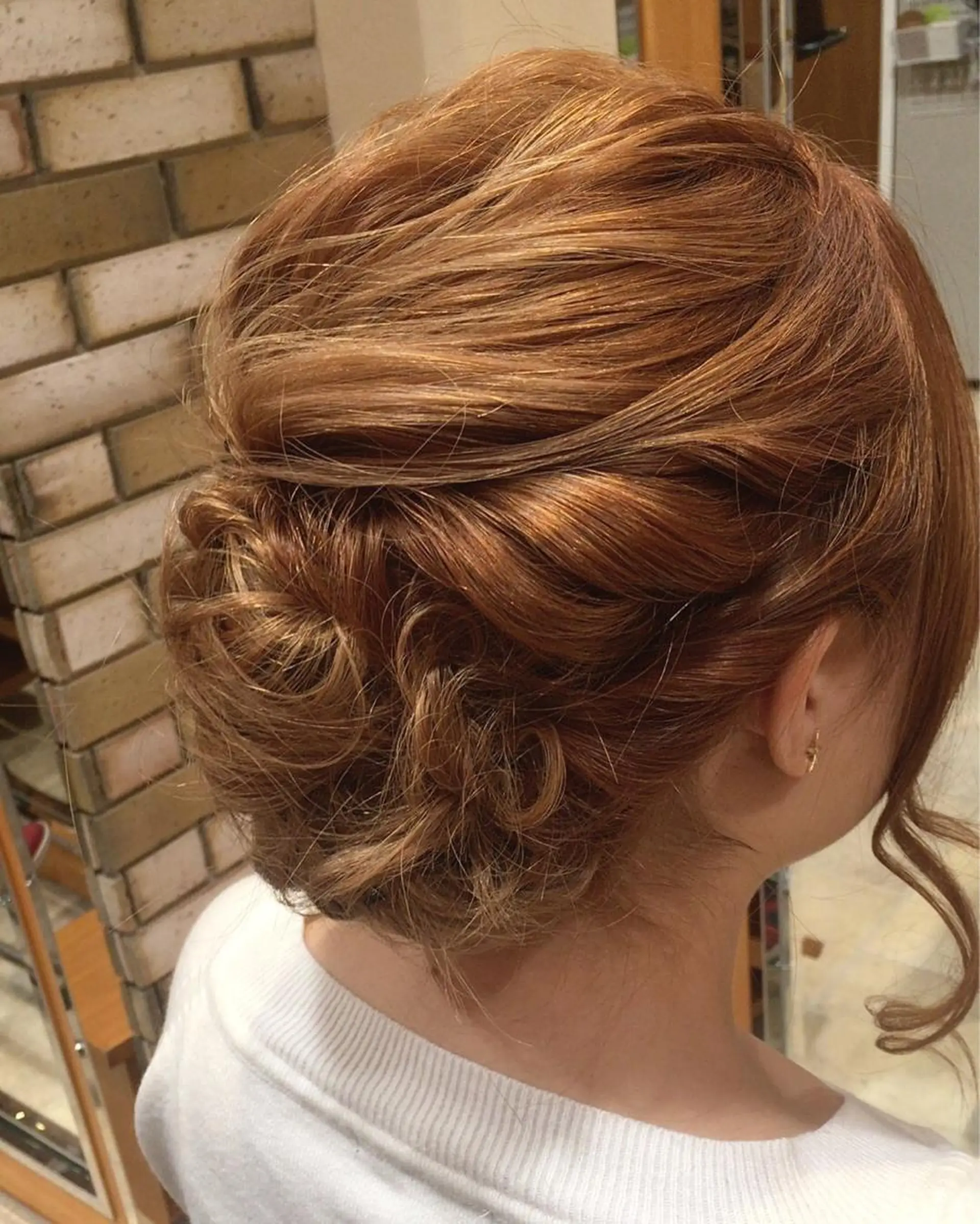 セミロング ヘアアレンジ 清水 まなのマツエク・マツパデザイン