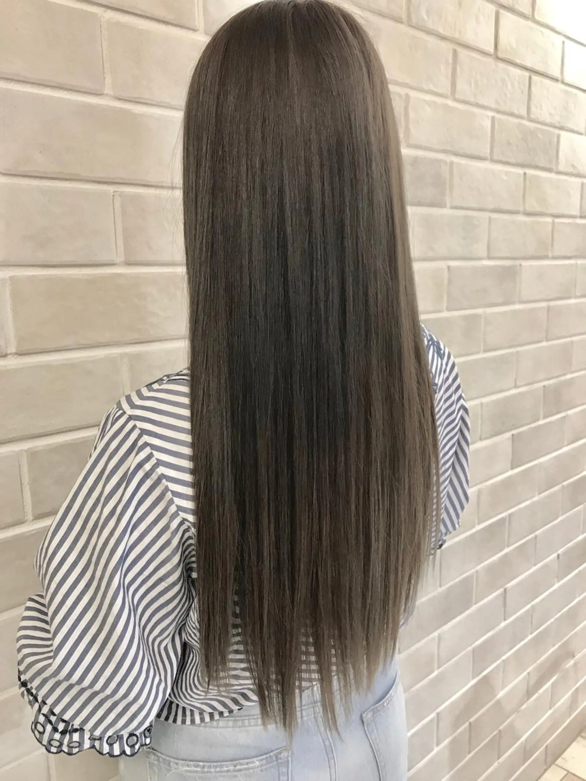 ロング カラー カット 縮毛矯正 トリートメント 艶髪カラー&ウルフ フルカワ ヒロズミのヘアスタイル