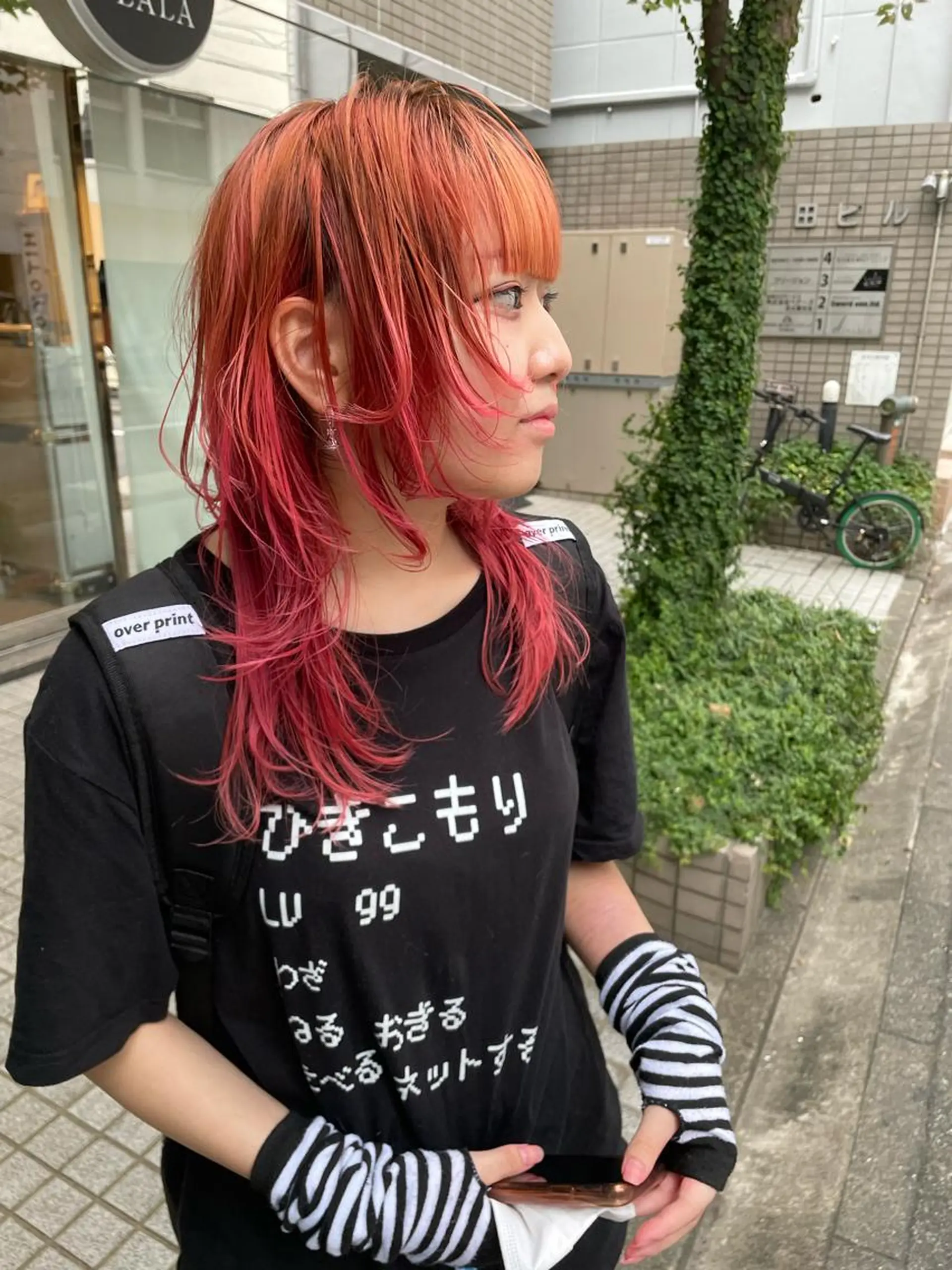 セミロング カラー ヘアアレンジ inq sakae所属・りん🌷︎名古屋 透明感カラー/カットのヘアスタイル