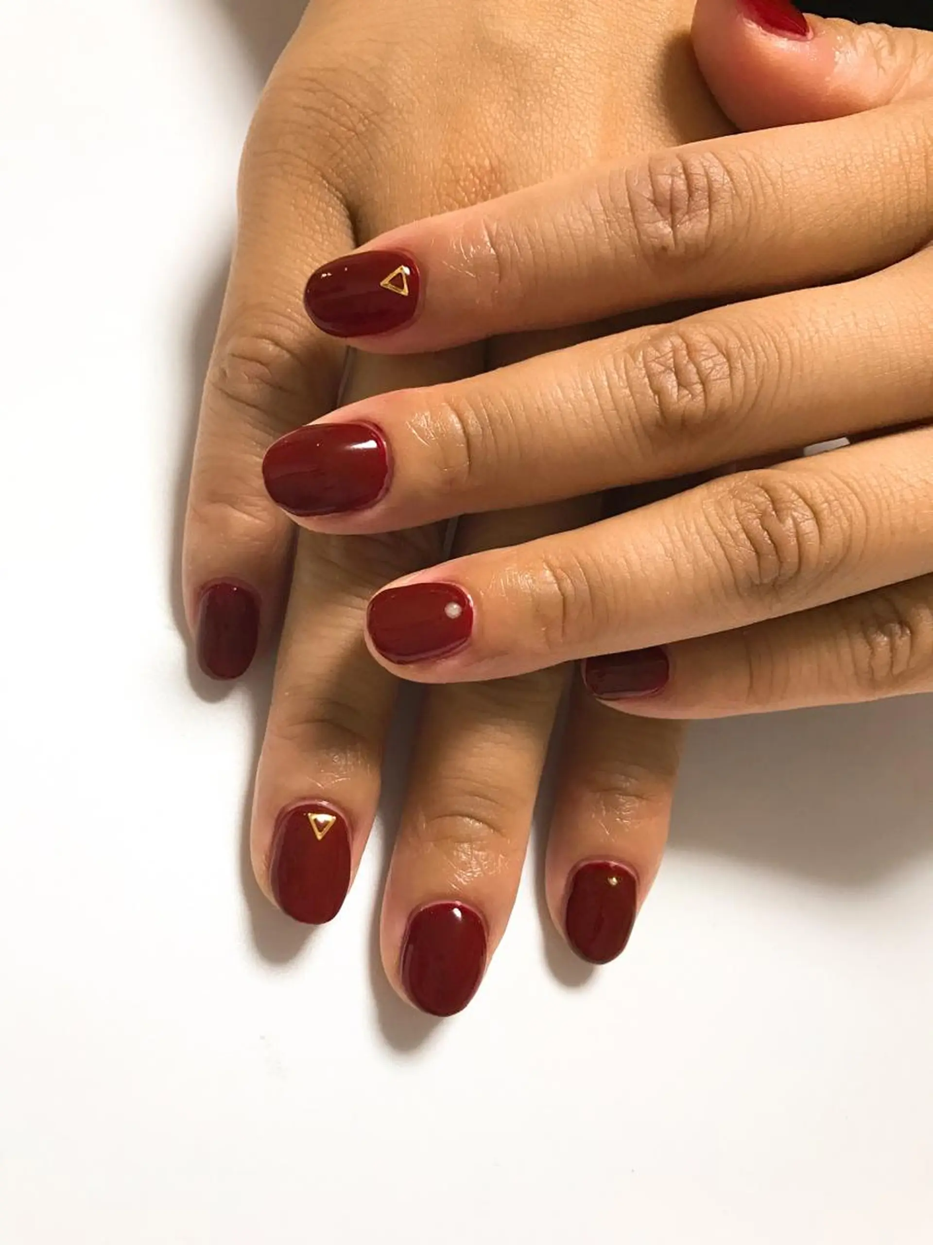 ネイル ボルドー 【カメレオン】 上村 祥子のヘアスタイル