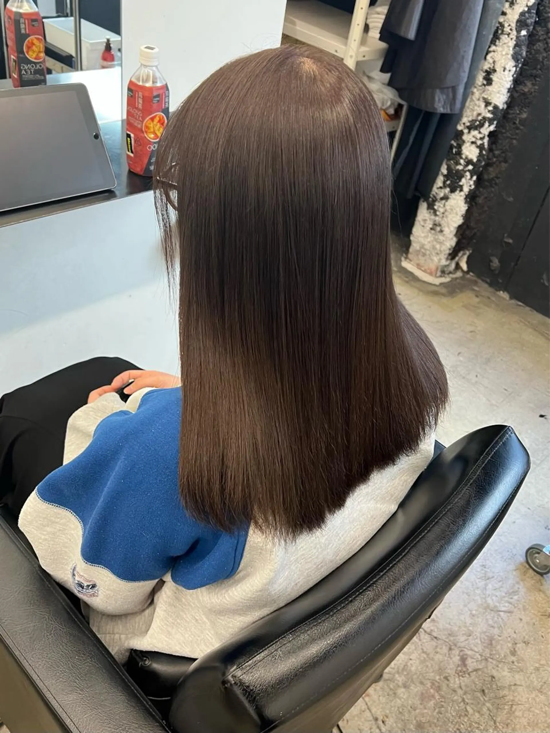 ミディアム カラー ヘアアレンジ ブラウンカラー ナチュラルブラウン カット ヘアカラー トリートメント HARU//原宿🤍 リピート率NO.1のヘアスタイル