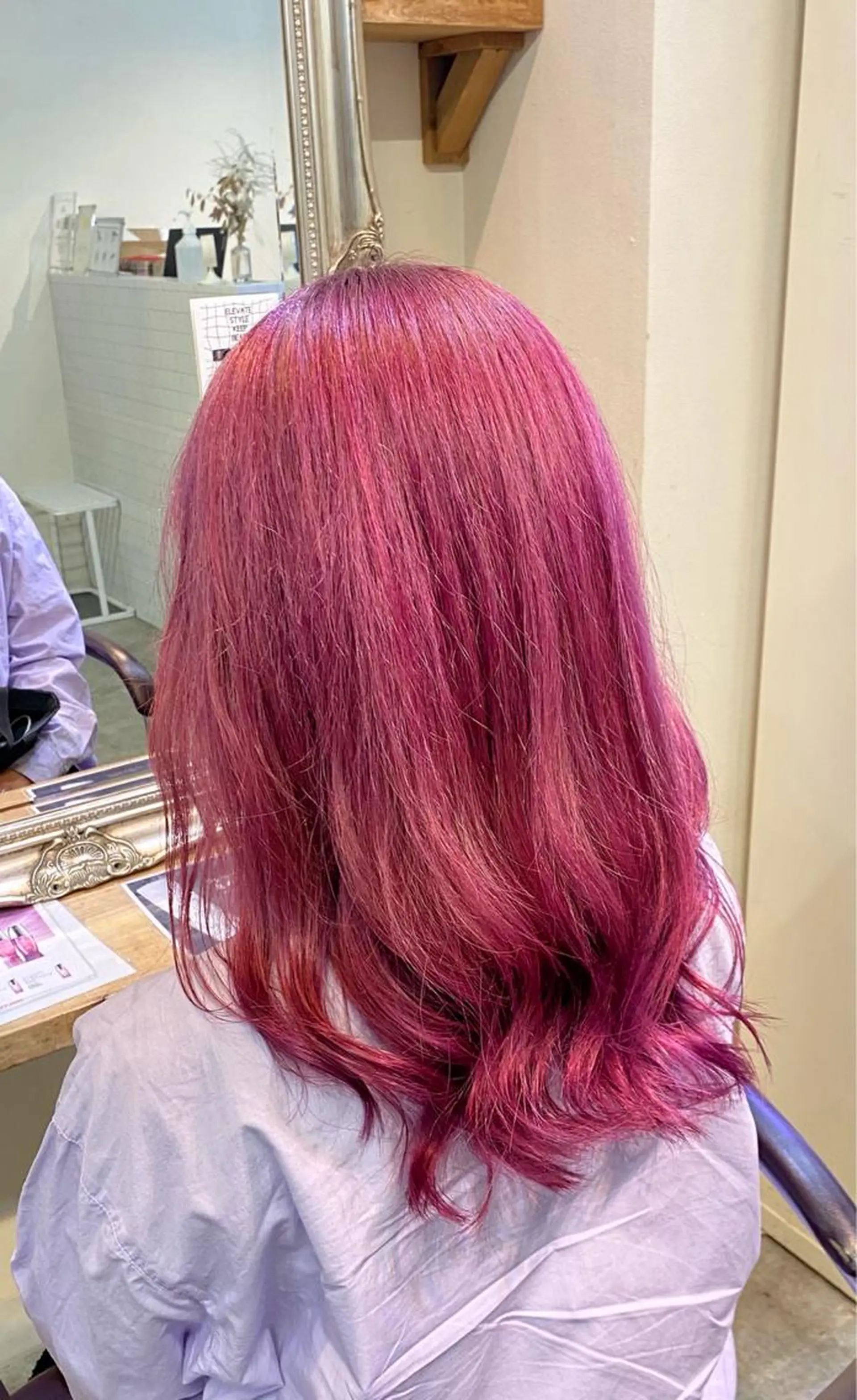 セミロング カラー ヘアカラー お洒落カジュアル🍃 まなとのヘアスタイル