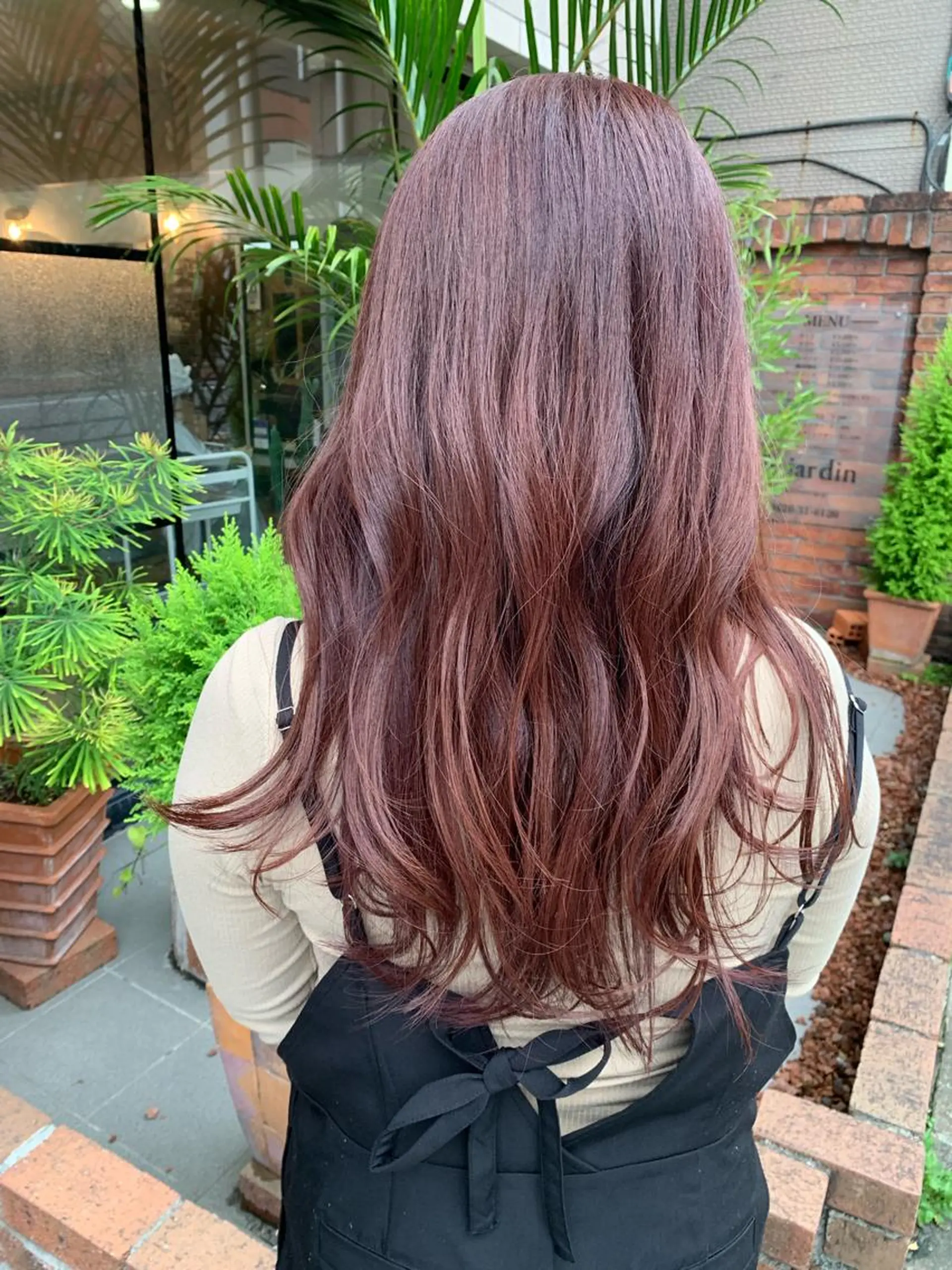 ロング パープルカラー ヘアカラー トリートメント SHIAN 八王子👼鬼塚さやかのヘアスタイル