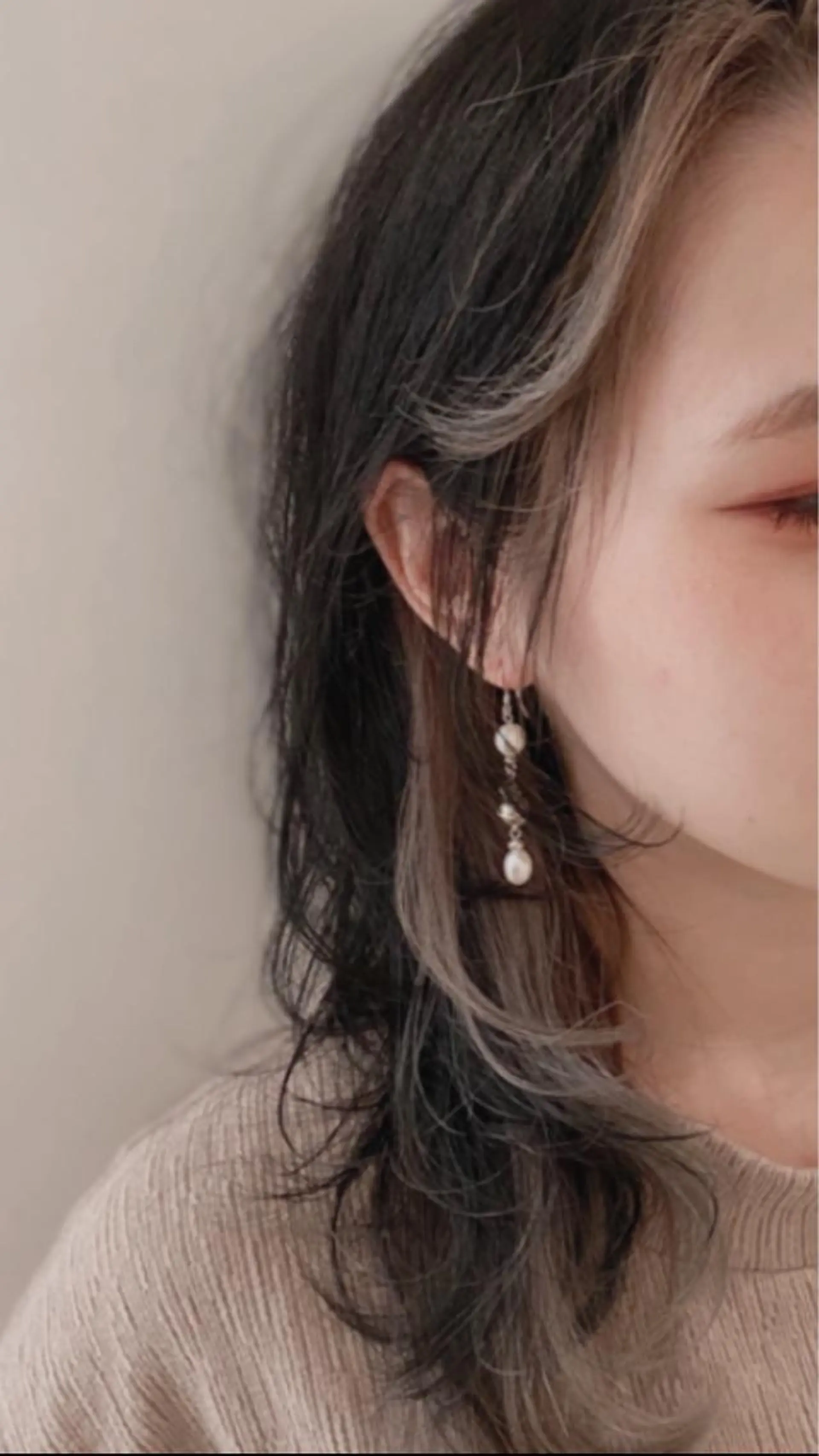 ロング カラー ミストバング デザインカラー  フェイスフレーミング ヘアカラー 湯田実津希🤎 ﾐﾙｸﾃｨ専門のヘアスタイル