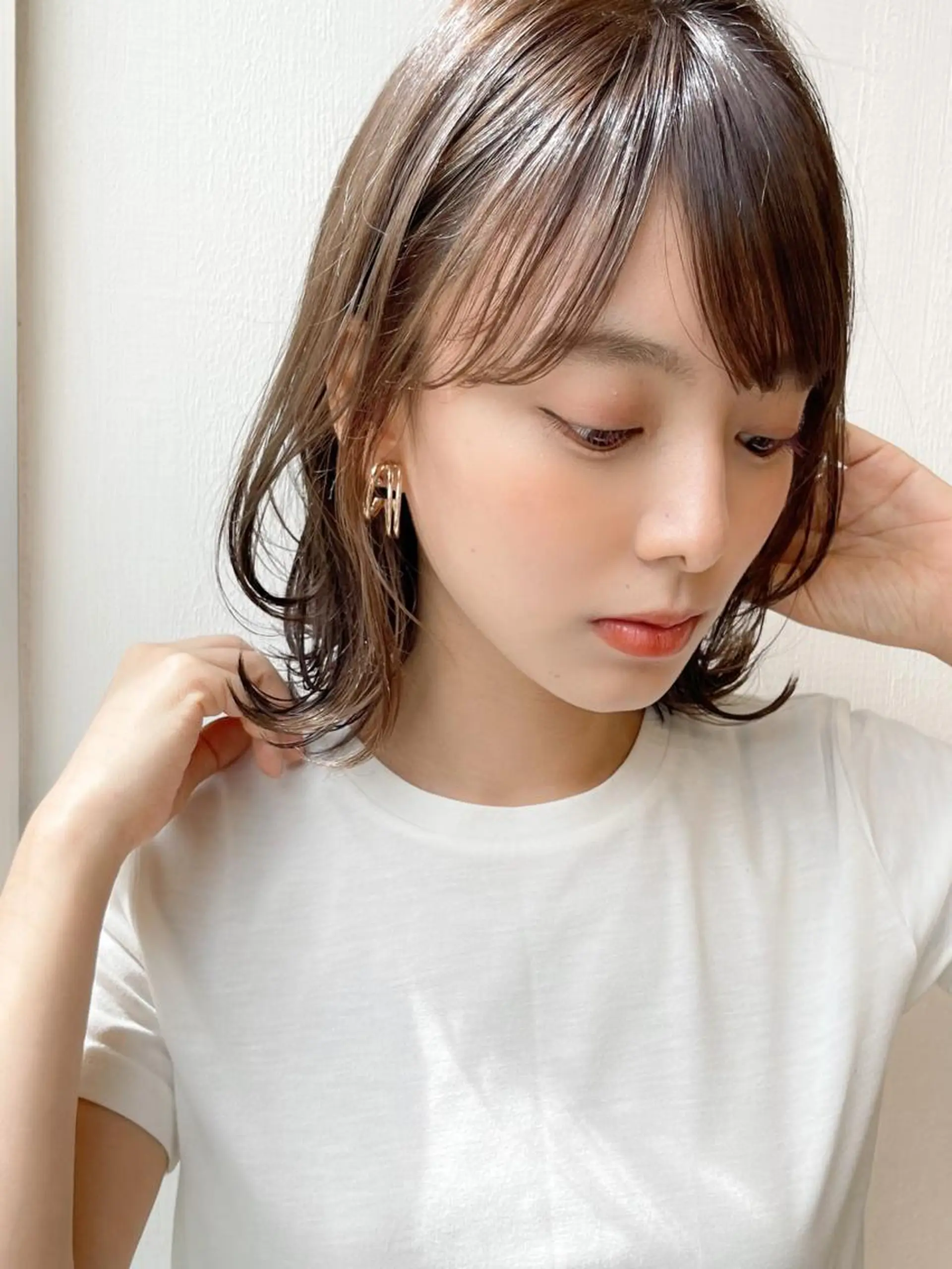 ミディアム カット ヘアカラー トリートメント 錦糸町カットの匠 AKIRA店長のヘアスタイル