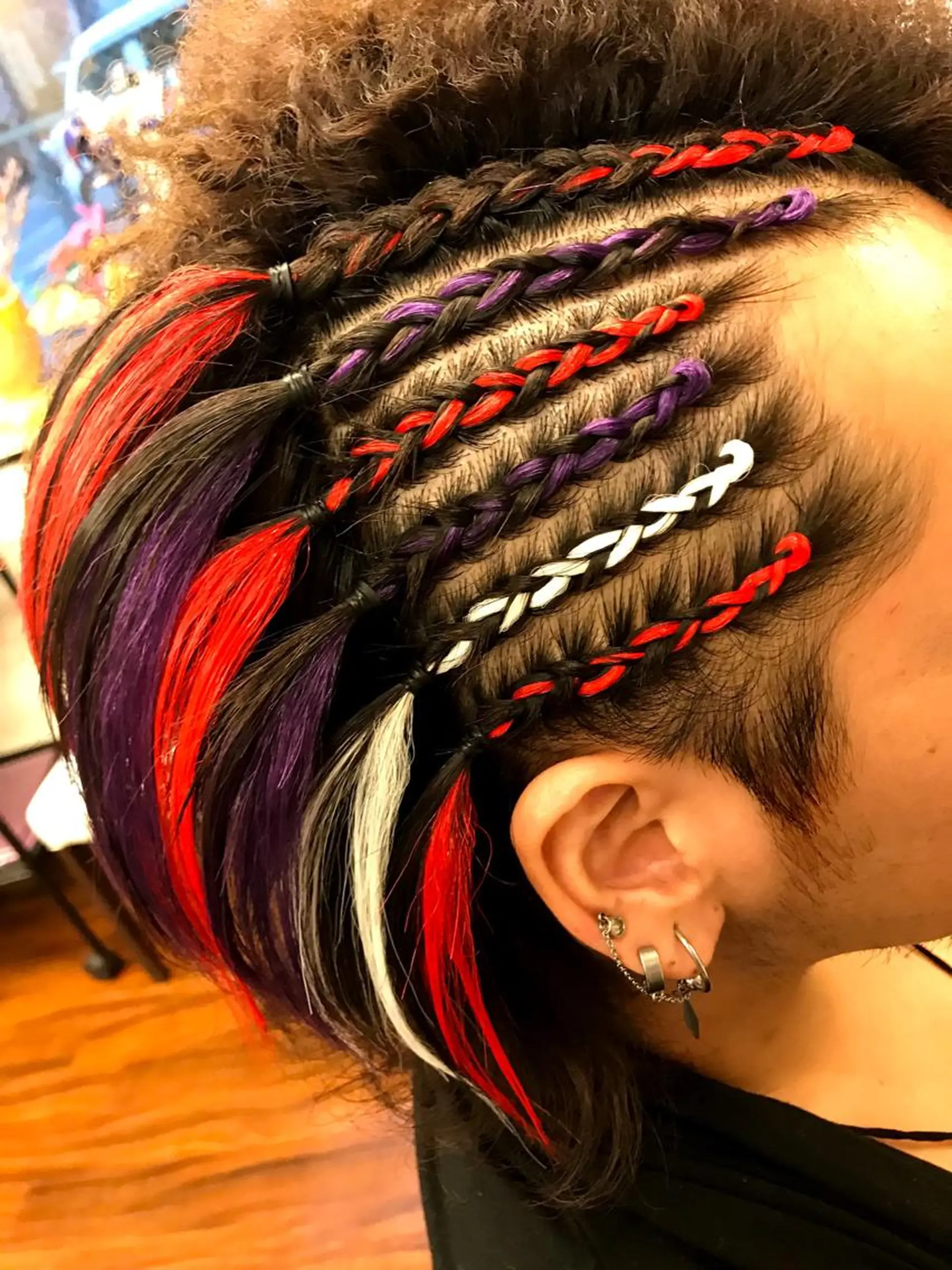 ミディアム ヘアセット GO TODAYSHAiRESALON所属・✨コーンロウ✨ 本田さゃかのヘアスタイル