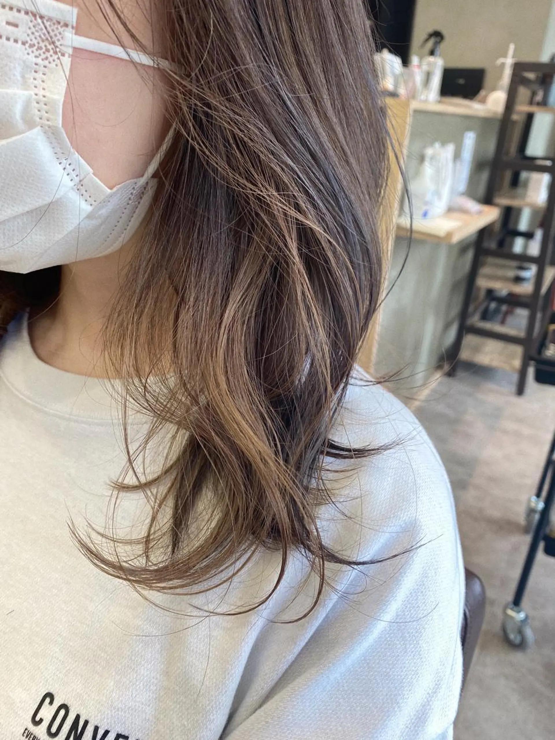 セミロング カラー 🕶️佐藤 海李🐏のヘアスタイル