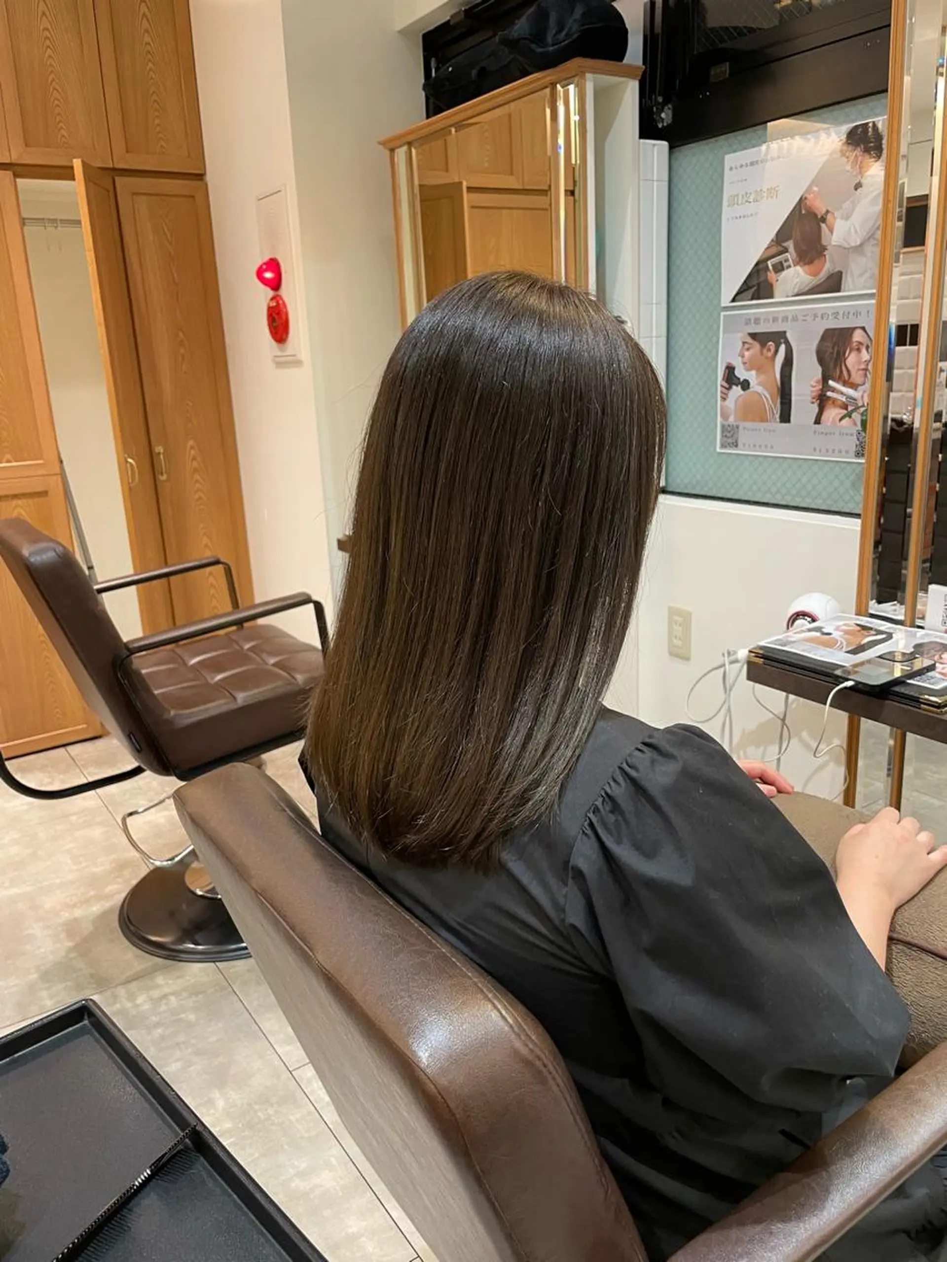 ミディアム カラー カット ヘアカラー トリートメント 中村 研介のヘアスタイル