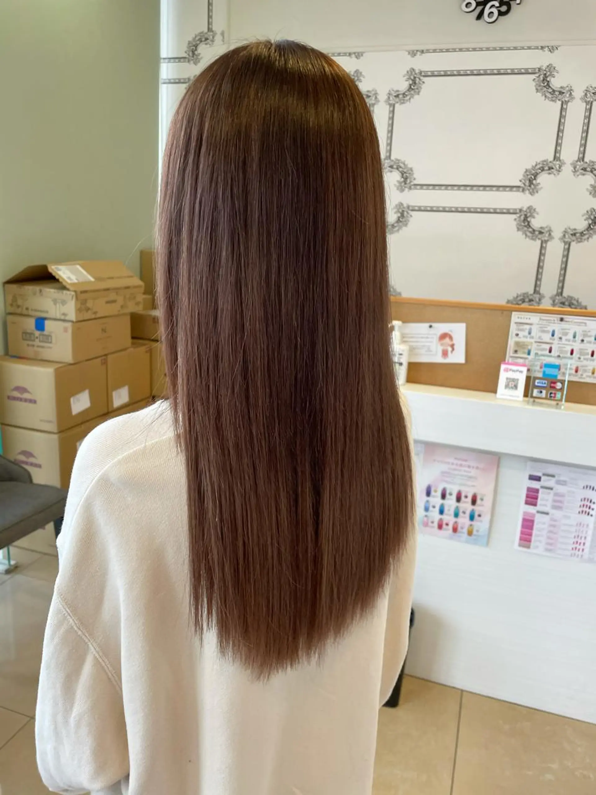 カラー ダブルカラー ヘアカラー エクステ 岡本 健秀のヘアスタイル