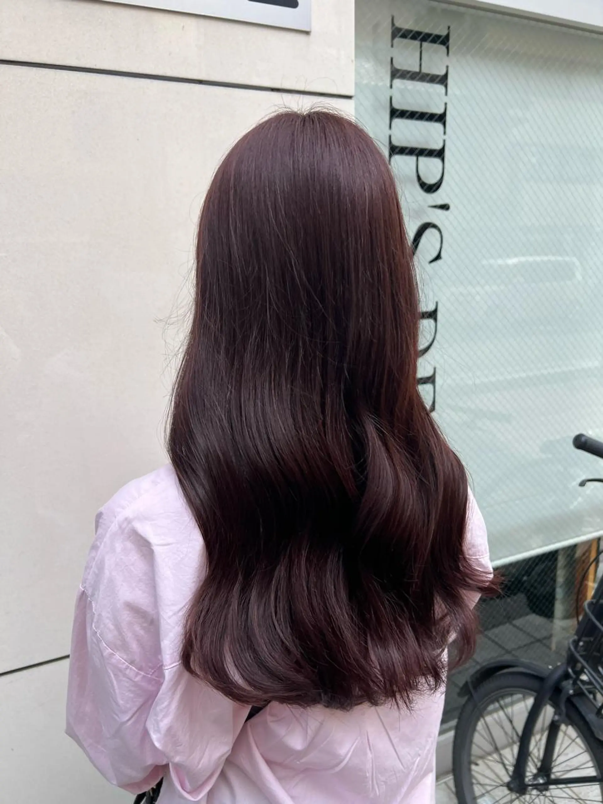 ロング カラー ダブルカラー ラベンダーカラー ピンクカラー ピンクラベンダー ヘアカラー トリートメント 石野 友唯のヘアスタイル