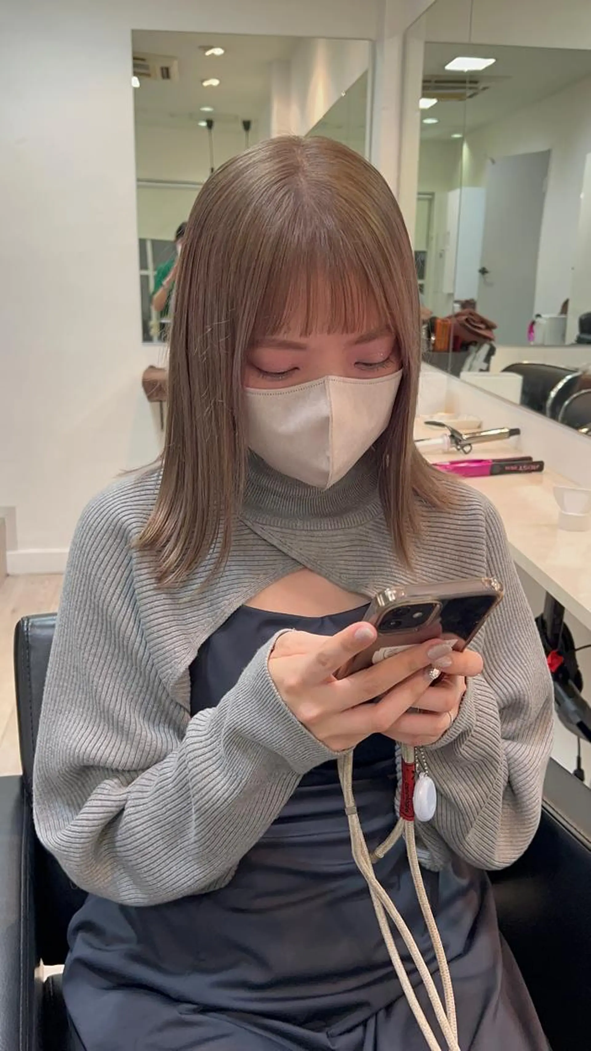 セミロング カラー ヘアアレンジ ヘアカラー トリートメント 代表🎀 ふわモテ愛 され髪🩷yumiのヘアスタイル