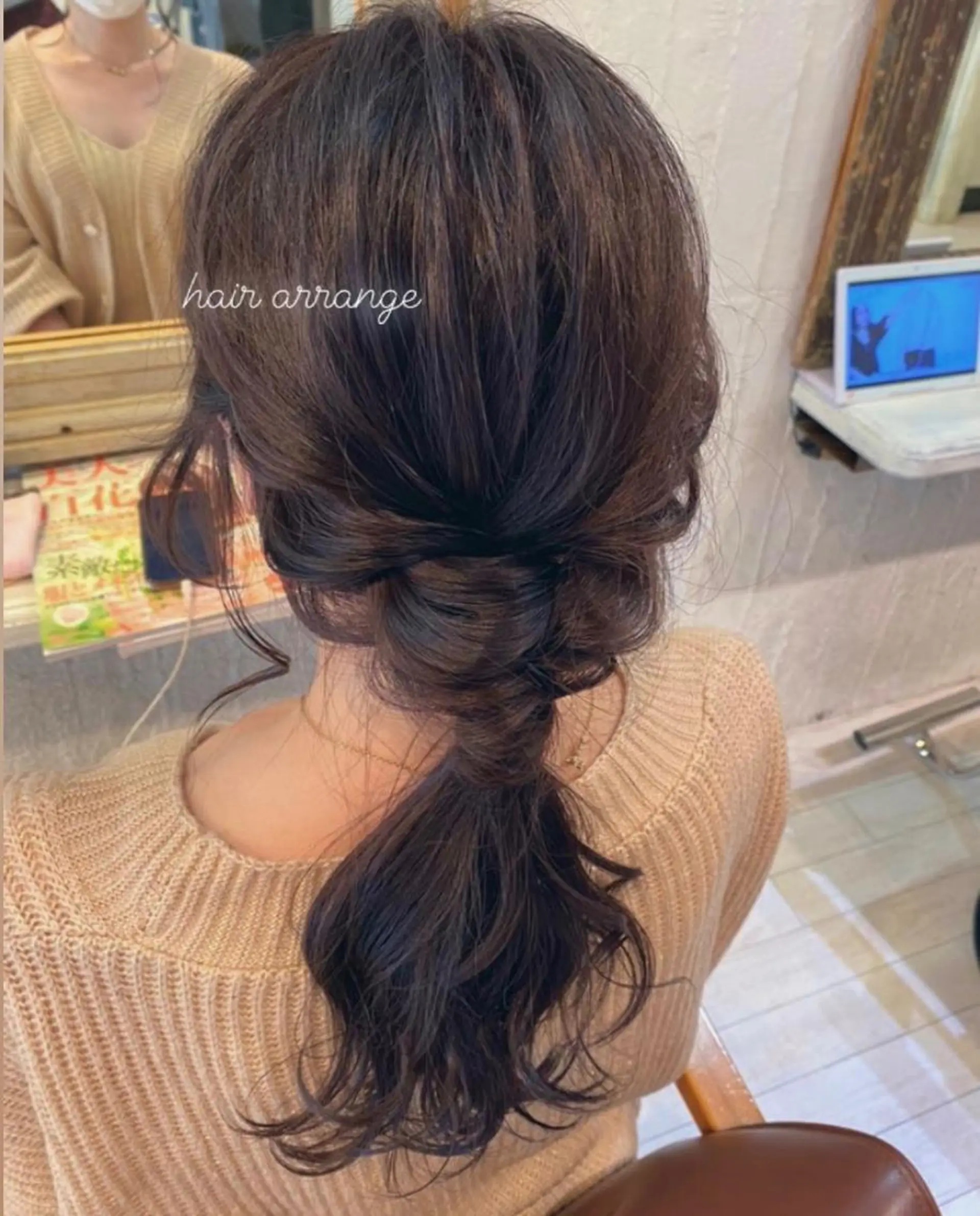 ロング カラー アディクシーカラー パープルカラー ヘアセット 博多美容室♡ 髪質改善/艶カラーのヘアスタイル