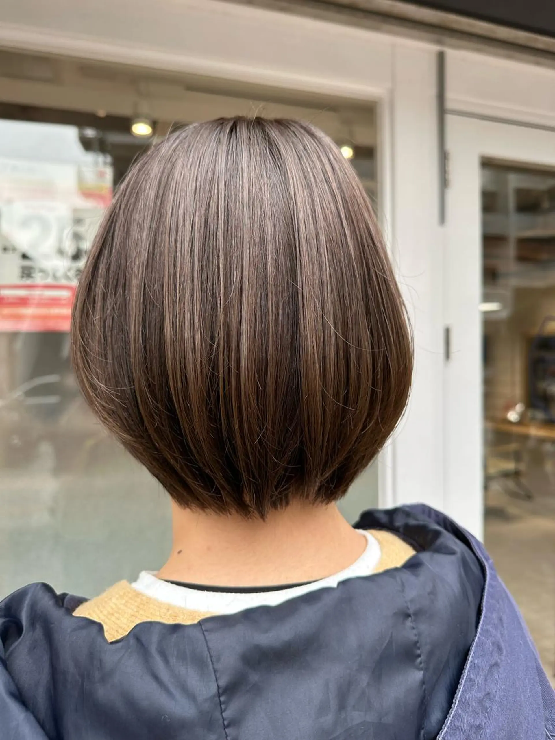ショート カラー ショートボブ アッシュ 透明感カラー ボブ ショートヘア カット ヘアカラー Annie 吉田 裕美のヘアスタイル