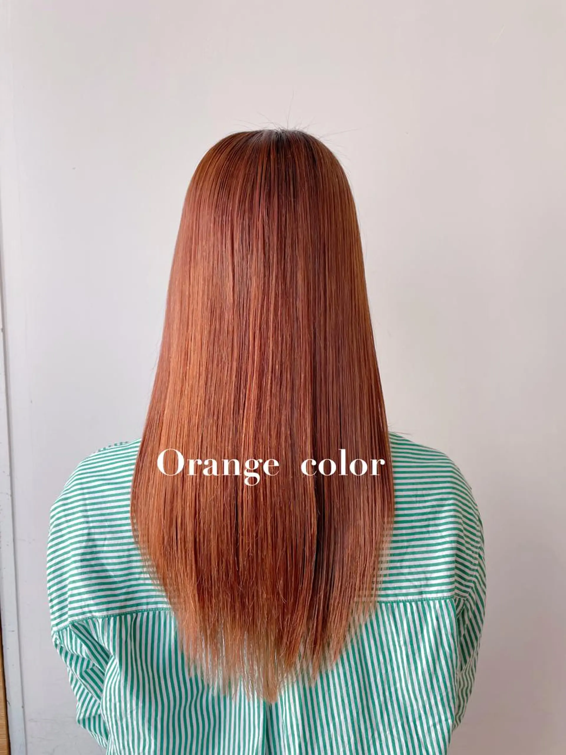 ロング カラー ブラウンカラー オレンジ オレンジブラウン トリートメント はじめてパーマ/ 親しみやすさ/さくらのヘアスタイル