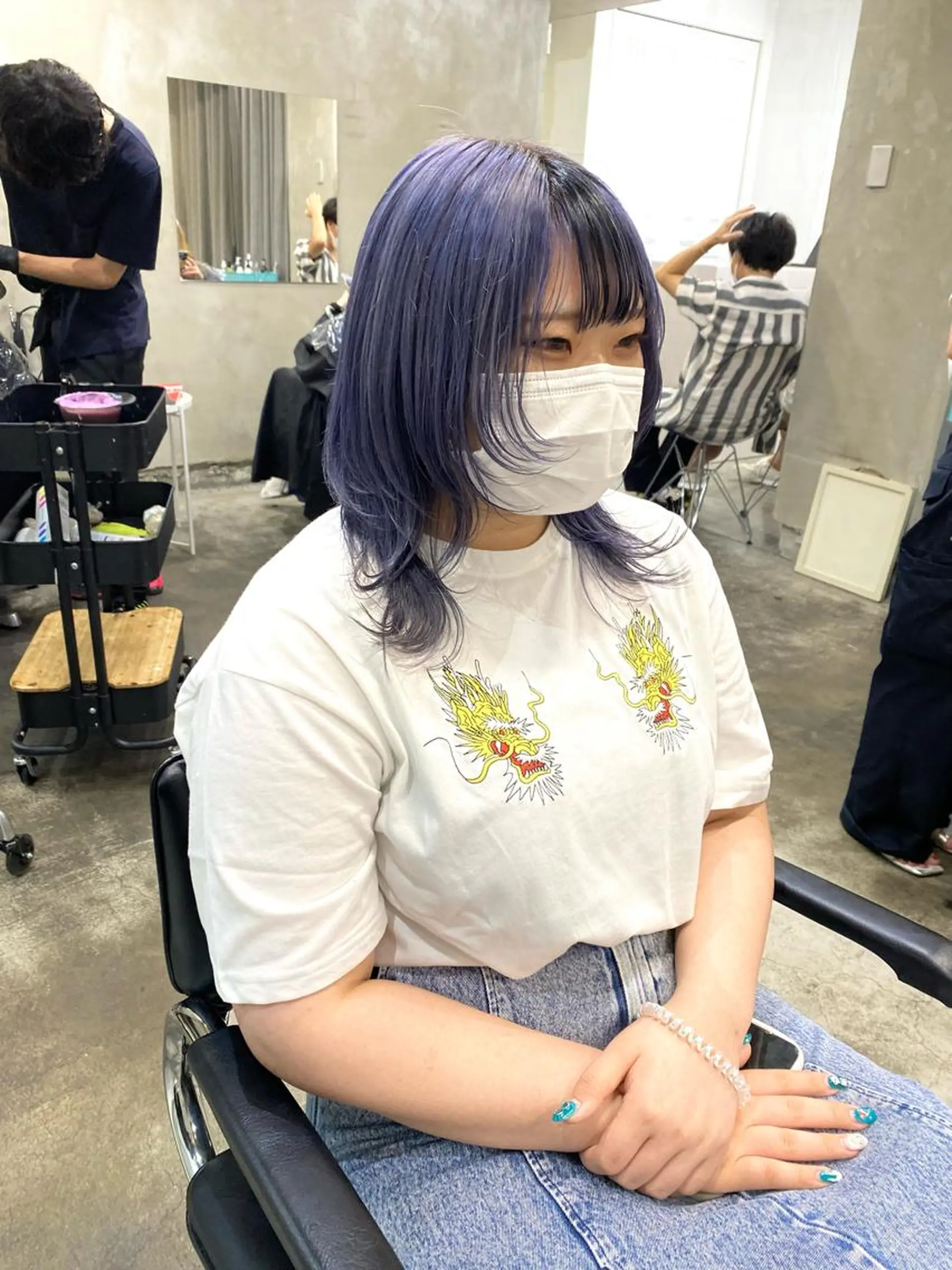 ミディアム カラー ヘアアレンジ メンズ 抜きっぱなしブロンド ササキカズマのヘアスタイル