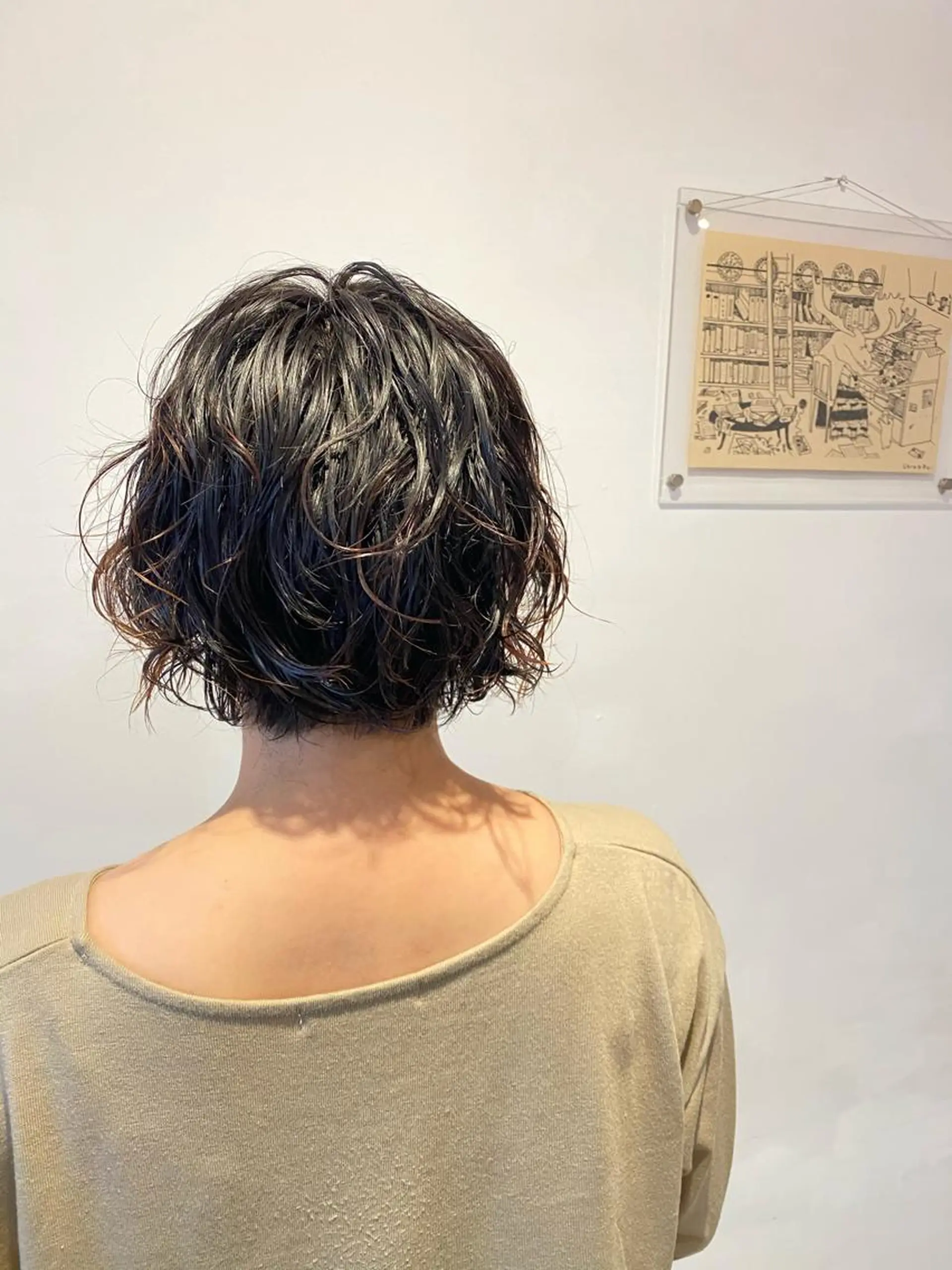 ショート カット ヘアカラー トリートメント わかばやし ゆうこのヘアスタイル