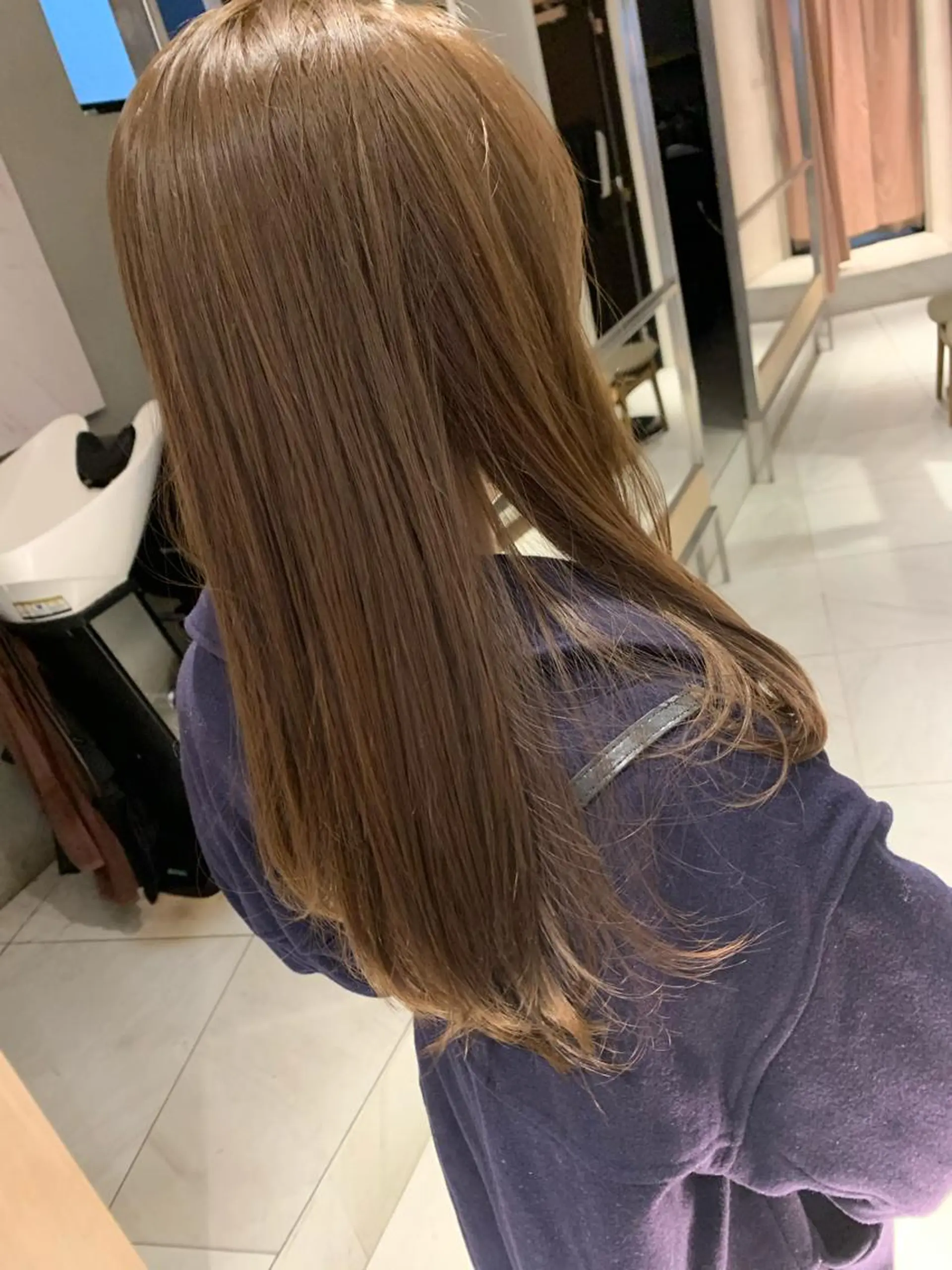 ロング ヘアカラー トリートメント ヘッドスパ 柔らか透け感カラー 🌿ムロヤリョウスケのヘアスタイル
