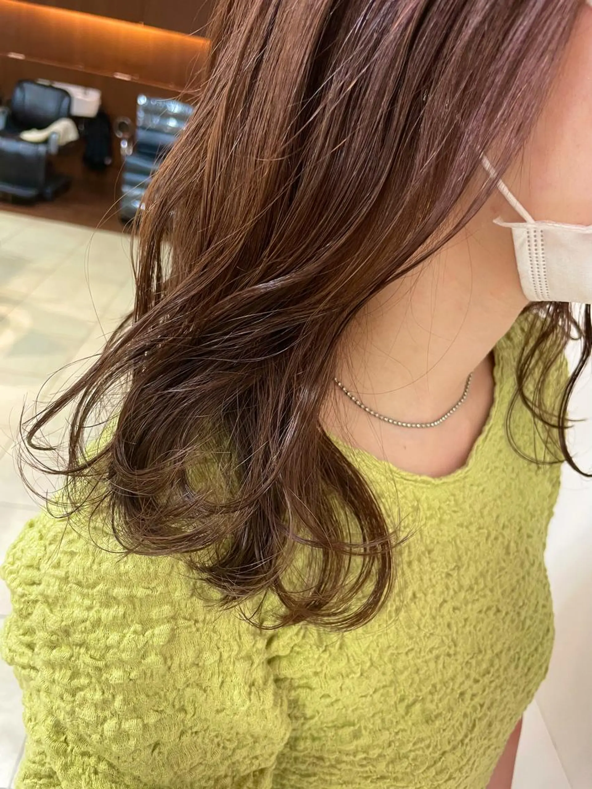 セミロング カラー ヘアアレンジ カット ヘアカラー トリートメント 【Sweep】おじま のぞみのヘアスタイル