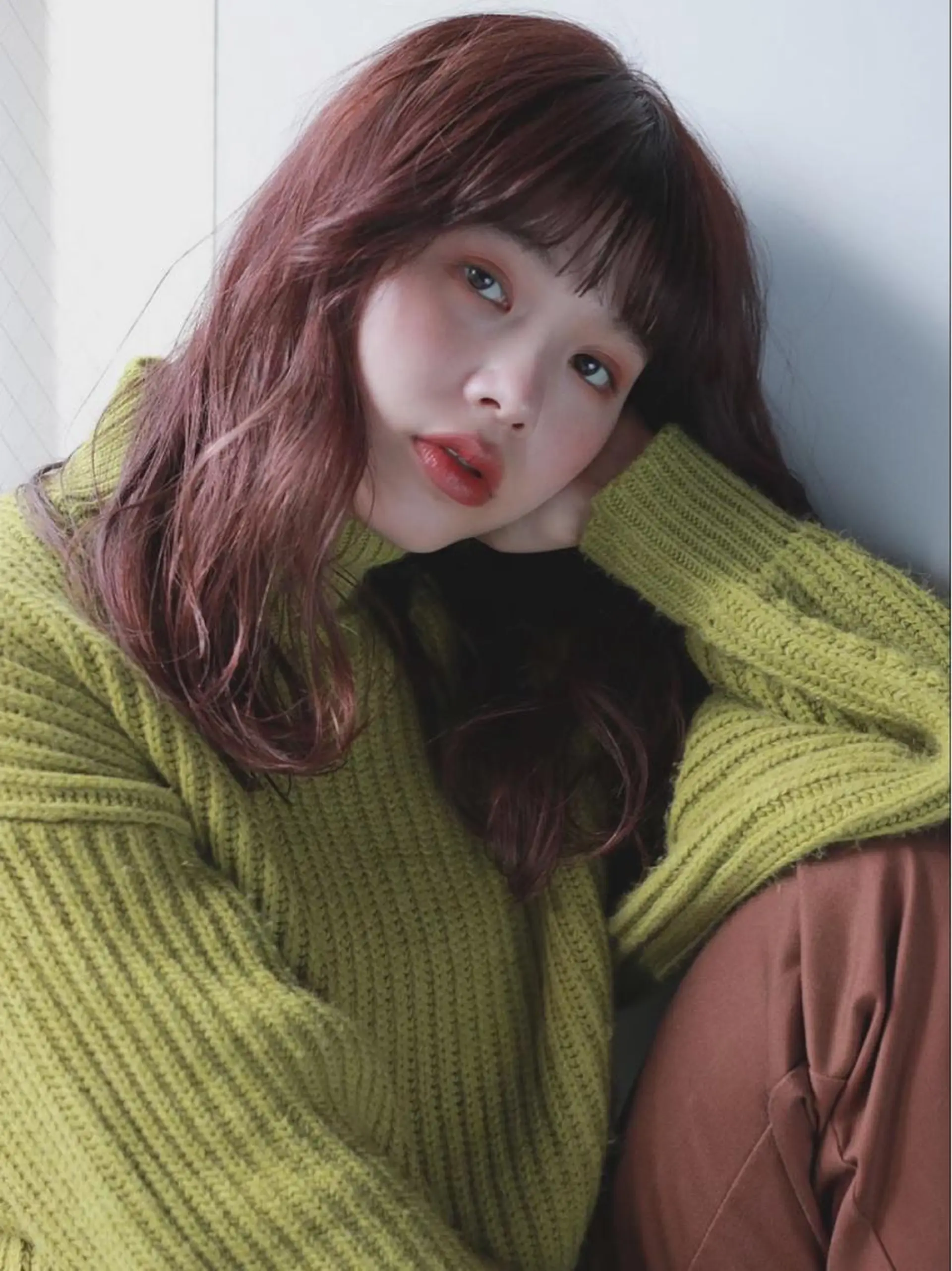 セミロング ikeda shioriのヘアスタイル