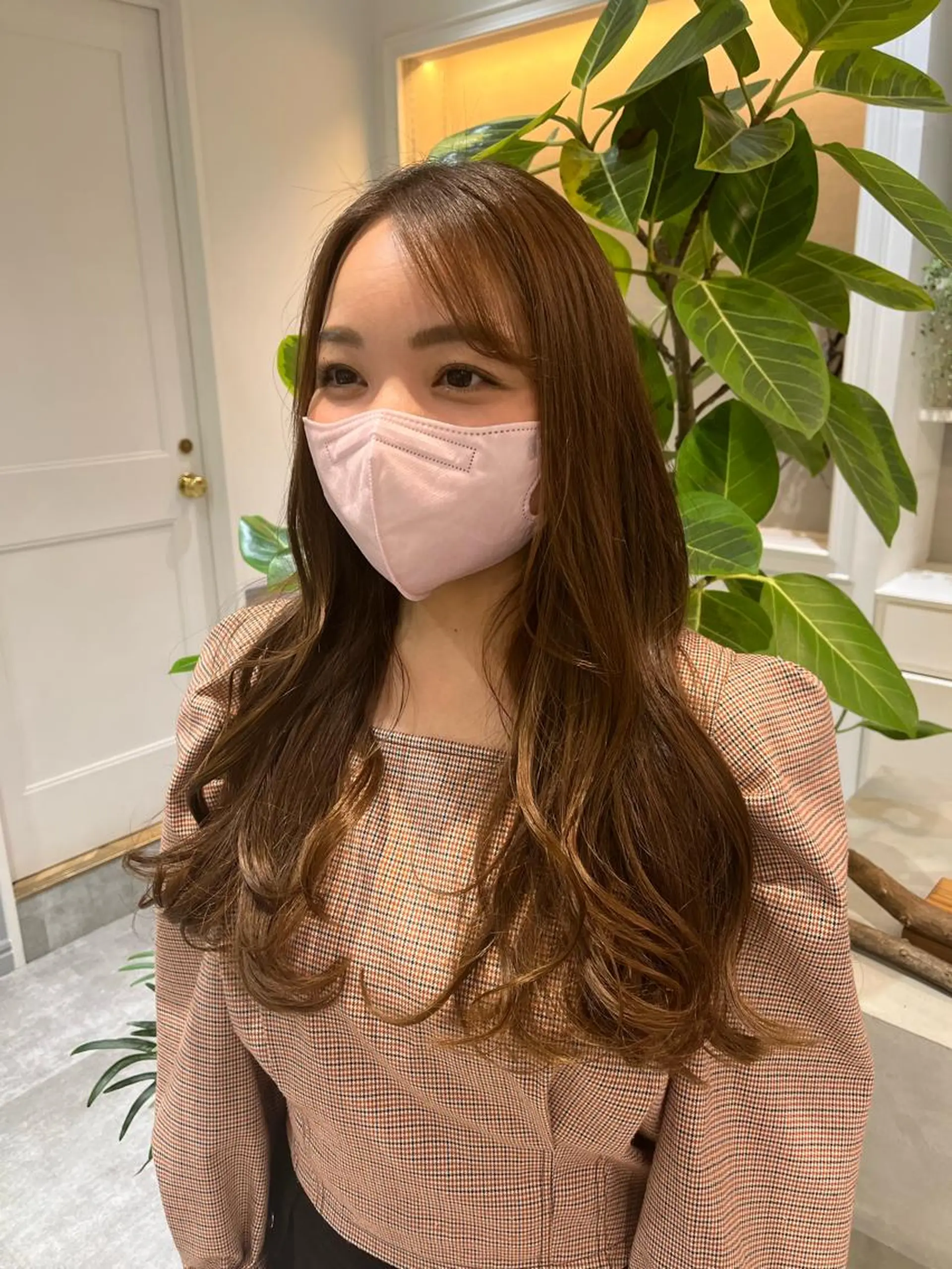 ロング カラー ヘアカラー SIKI yuuna モテ韓国ヘア☁️のヘアスタイル