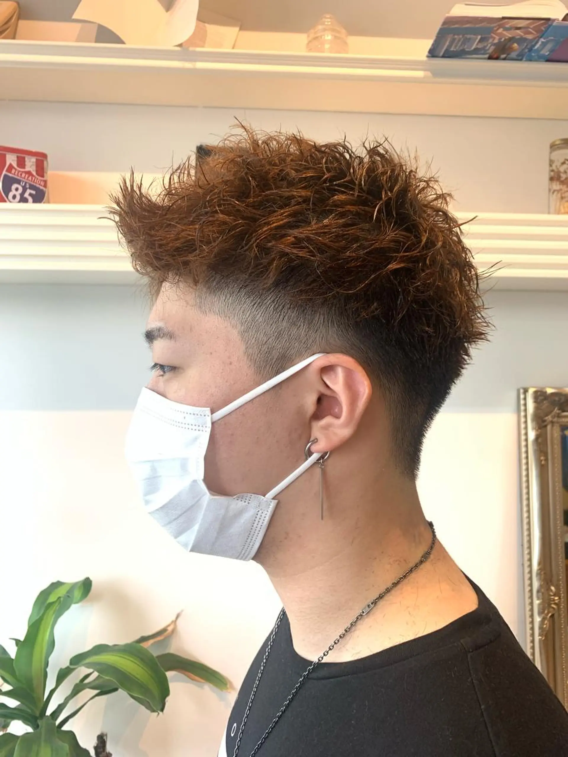 ショート カット パーマ トリートメント ヘッドスパ ヘアセット 山口 竣也のヘアスタイル