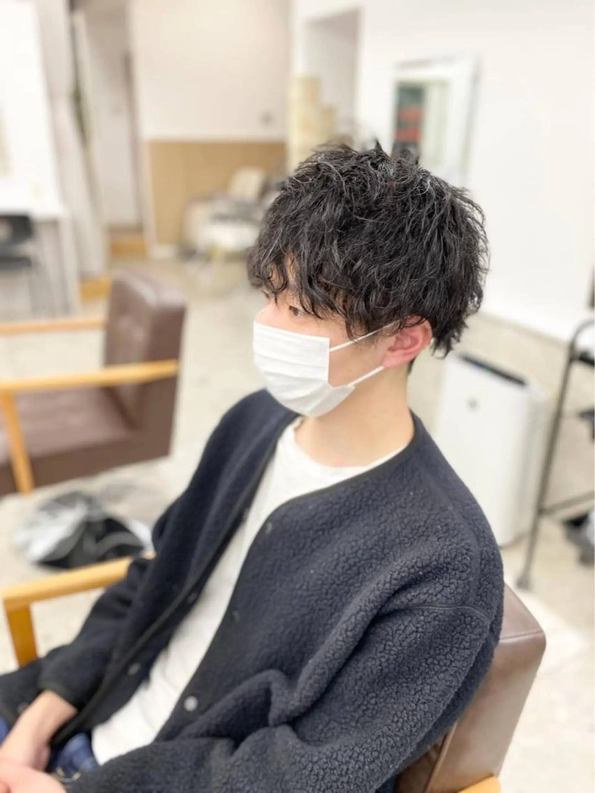 パーマ メンズ メンズパーマ カット 縮毛矯正 ハイライト&曲がる 縮毛矯正特化 玉置のヘアスタイル