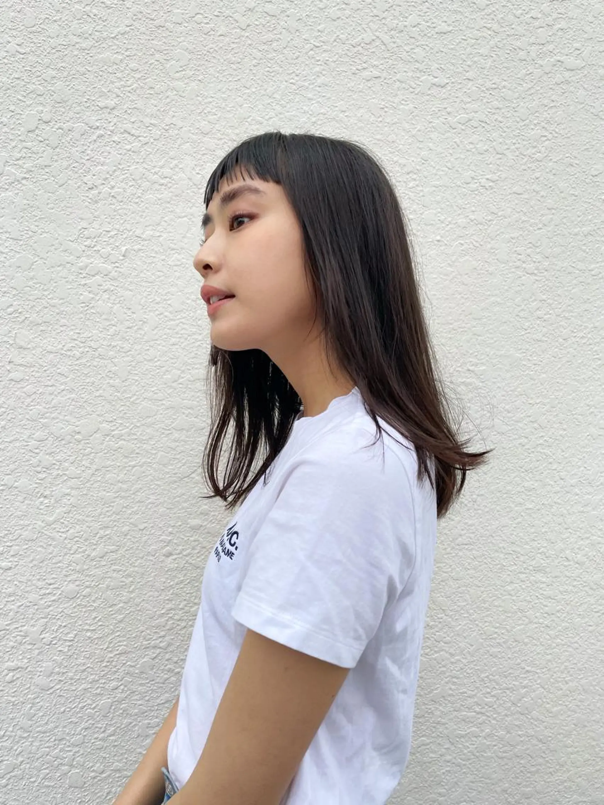 セミロング カット 縮毛矯正 トリートメント 透明感カラー🌿 CARICIA三浦のヘアスタイル