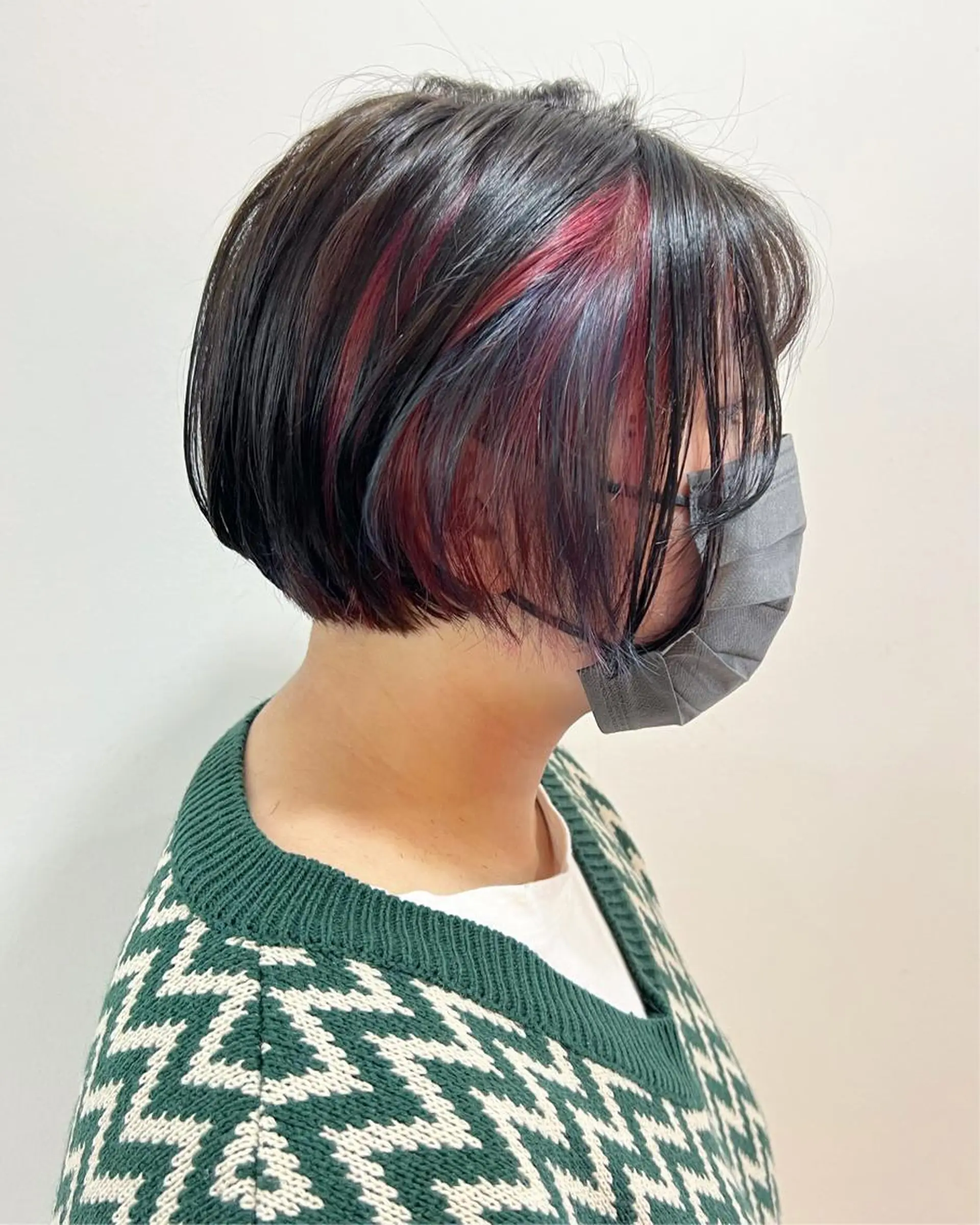ショート カラー ブルーカラー ピンクカラー カット ヘアカラー フラム所属・WATANABE MISAKIのヘアスタイル