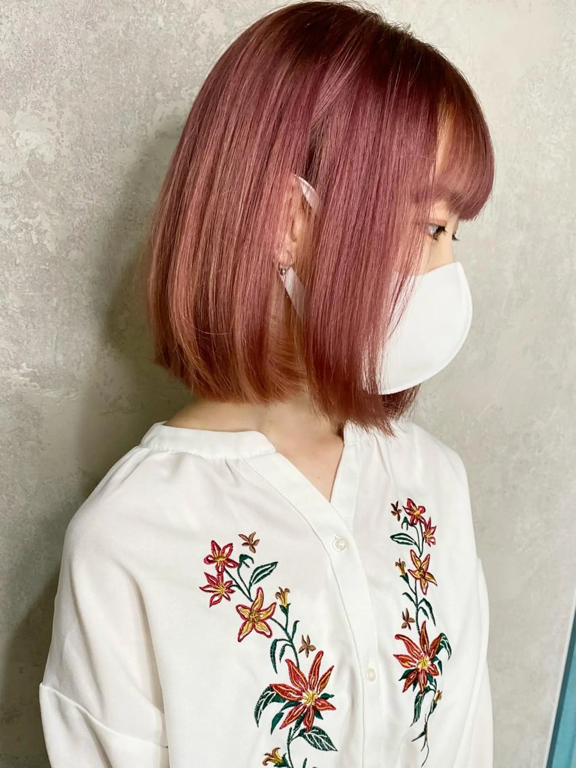 ミディアム カラー アディクシーカラー ベージュカラー 黒髪 ブリーチ ブルーカラー ヘアカラー 透明感カラー YOSHIMURA★のヘアスタイル
