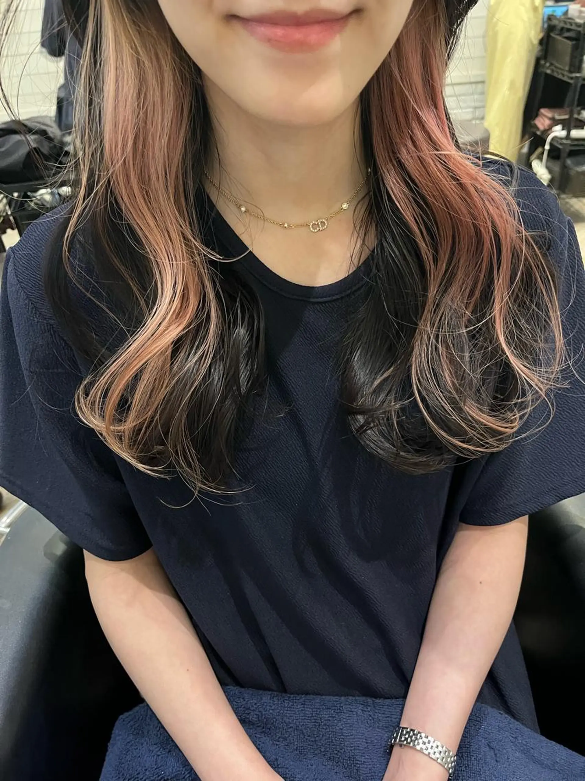 セミロング カラー ヘアカラー ⭐️ アユミ⭐️のヘアスタイル