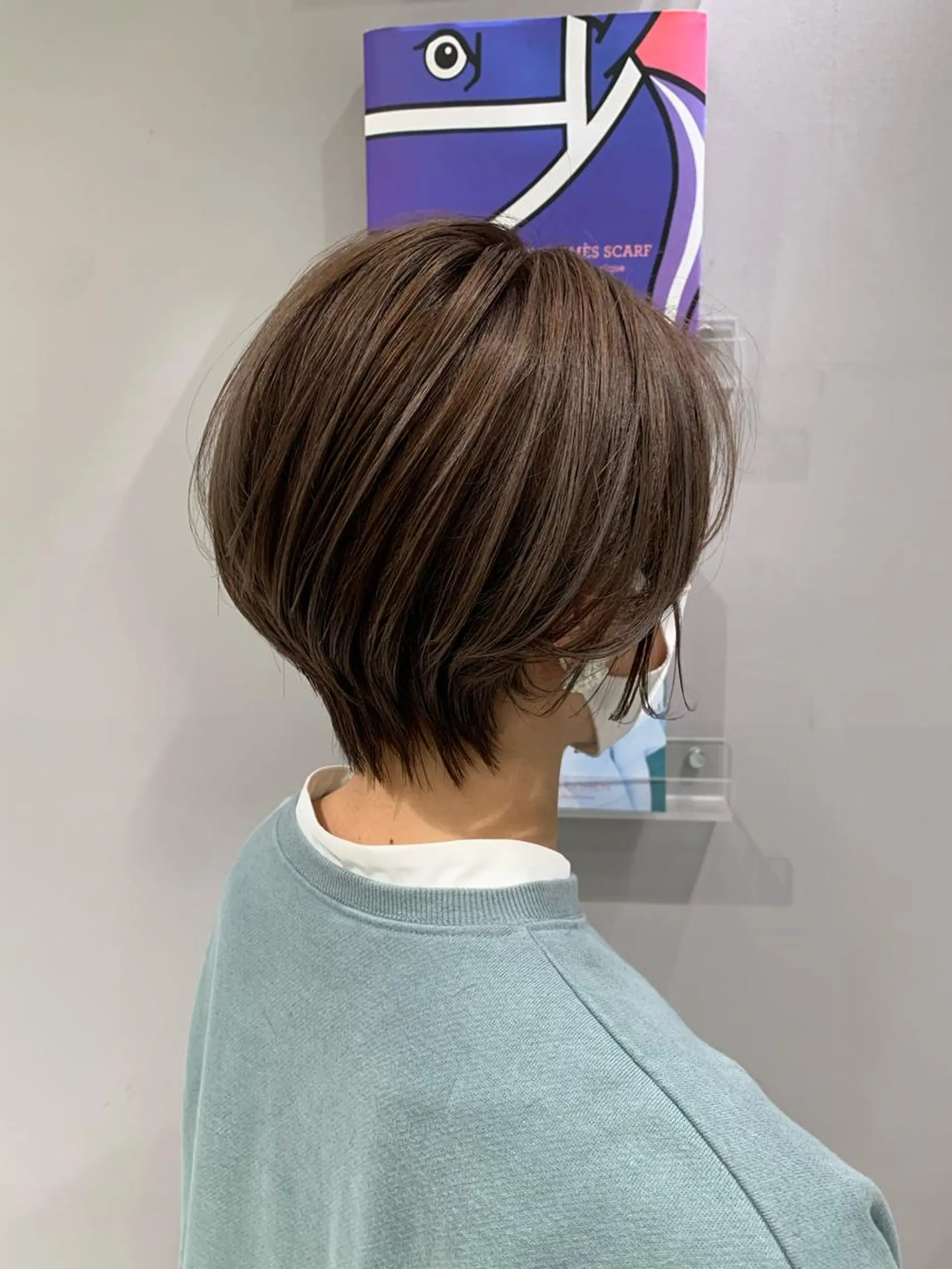 ショート カラー ハイライトカラー くびれヘア ハイライト ショートヘア カット ヘアカラー 古畑 佑悟のヘアスタイル