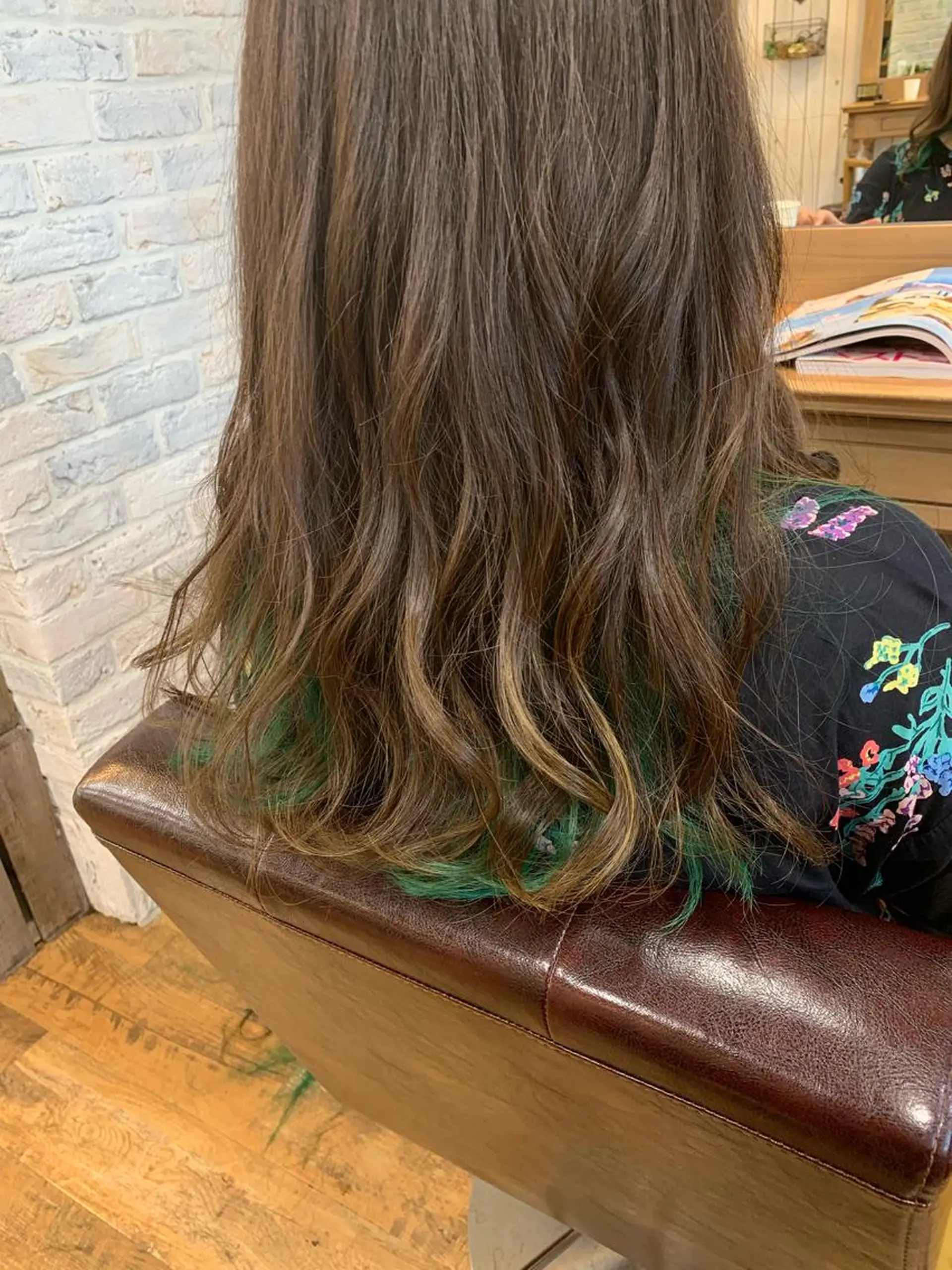 ミディアム カラー メンズカット　パーマ 特化美容師　中野稜平のヘアスタイル