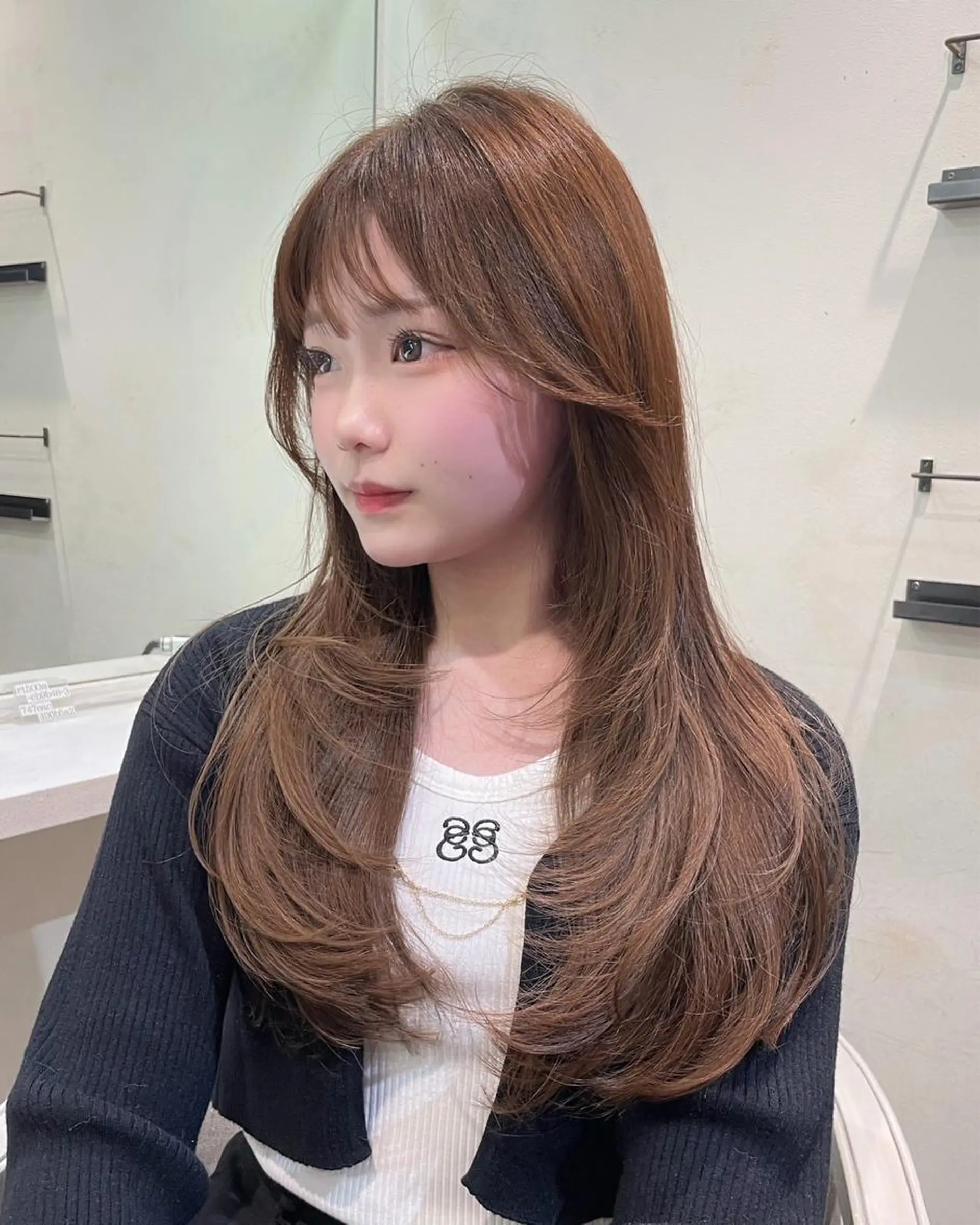 ロング 韓国風ヘア レイヤーカット 韓国ヘア透明感カラー / マイカ🍒のヘアスタイル