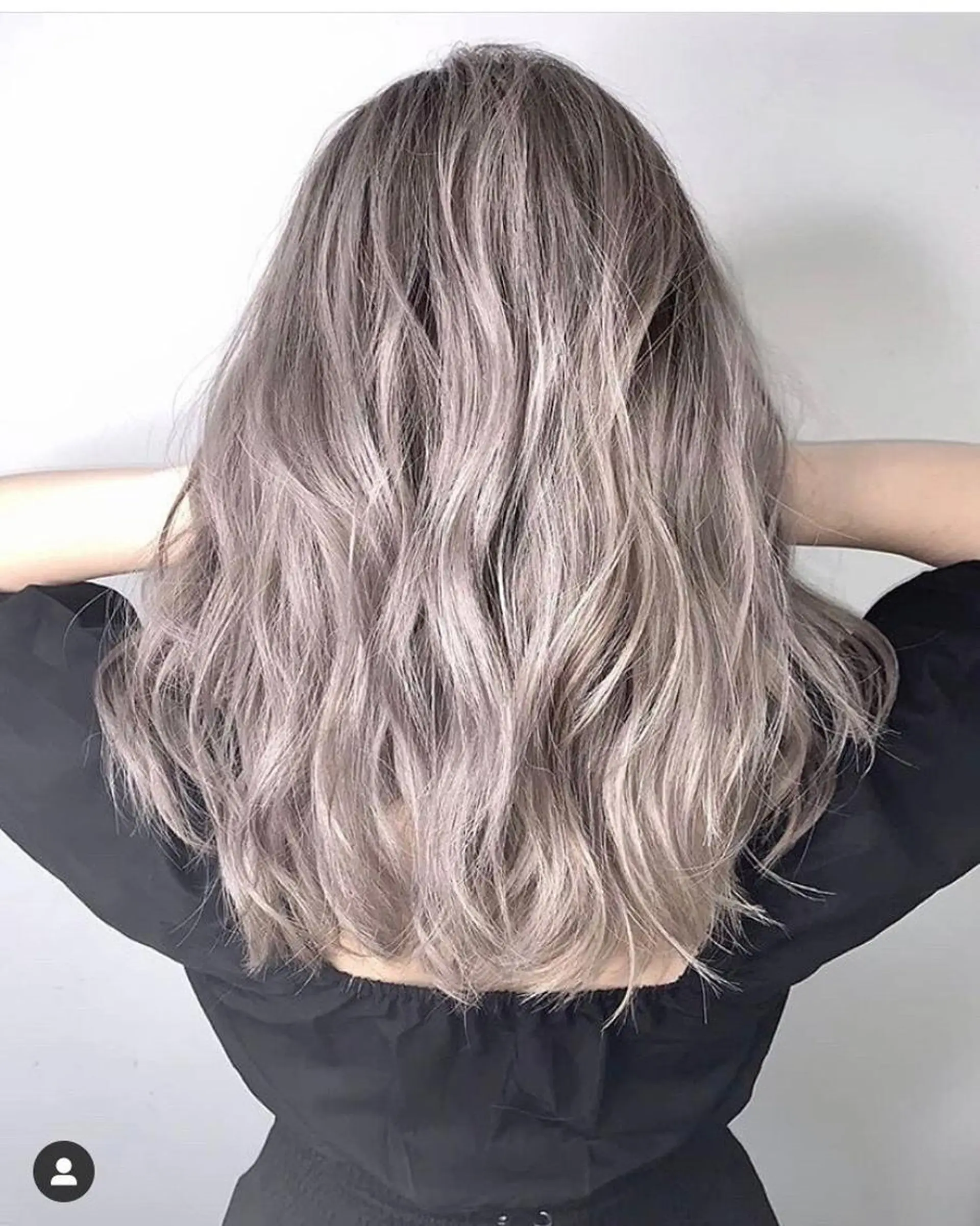ロング カラー ヘアアレンジ キッズ アディクシーカラー バレイヤージュ ミストバング ベージュカラー 黒髪 カラー特化サロン梅田 Eir茶屋町/山下のヘアスタイル