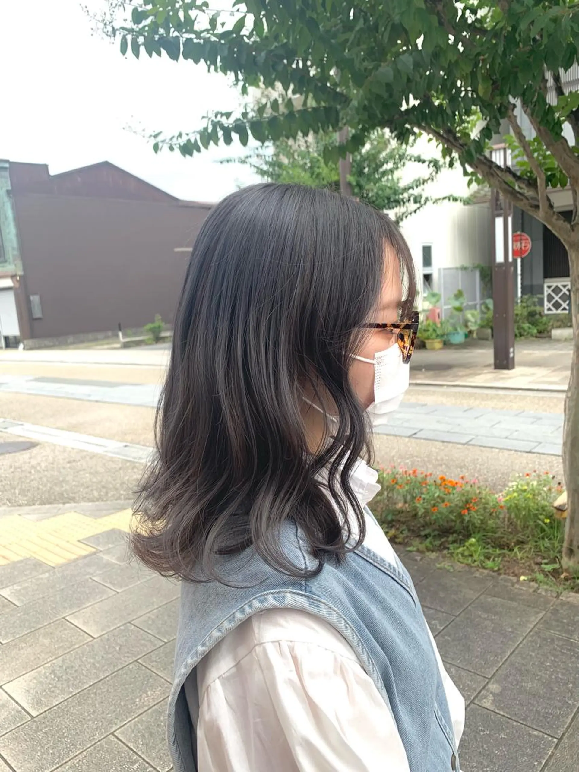セミロング カラー Lunapiena所属・Lunapiena 🫧ナナのヘアスタイル