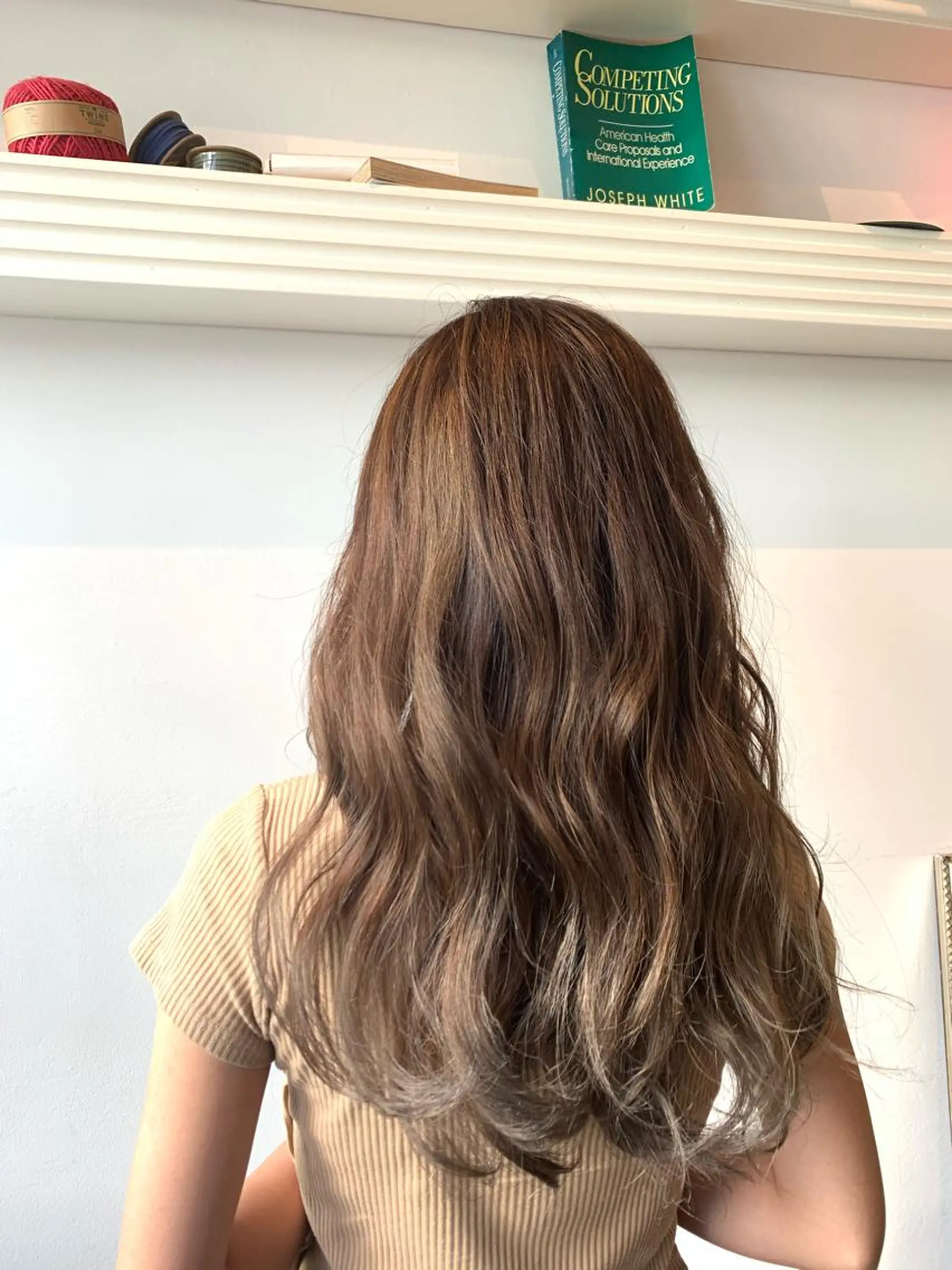 セミロング レイヤーカット ヘアカラー トリートメント ヘッドスパ ヘアセット 山口 竣也のヘアスタイル