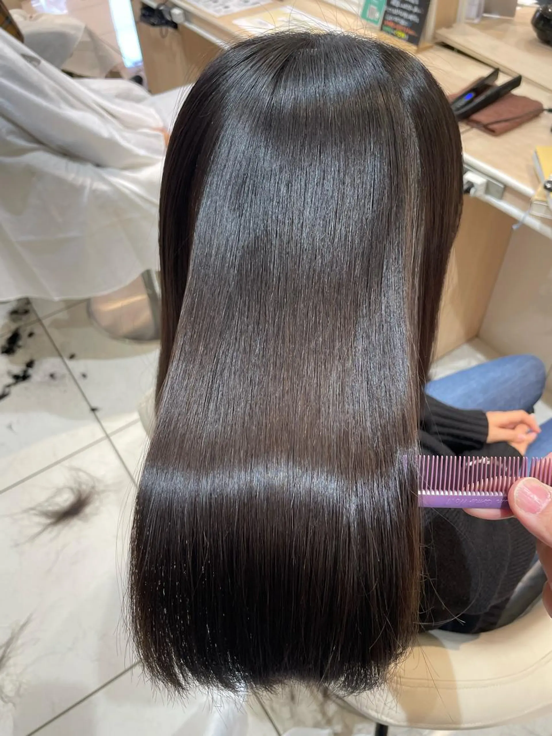 ロング 縮毛矯正、髪質改善／ 松田 龍之介のヘアスタイル