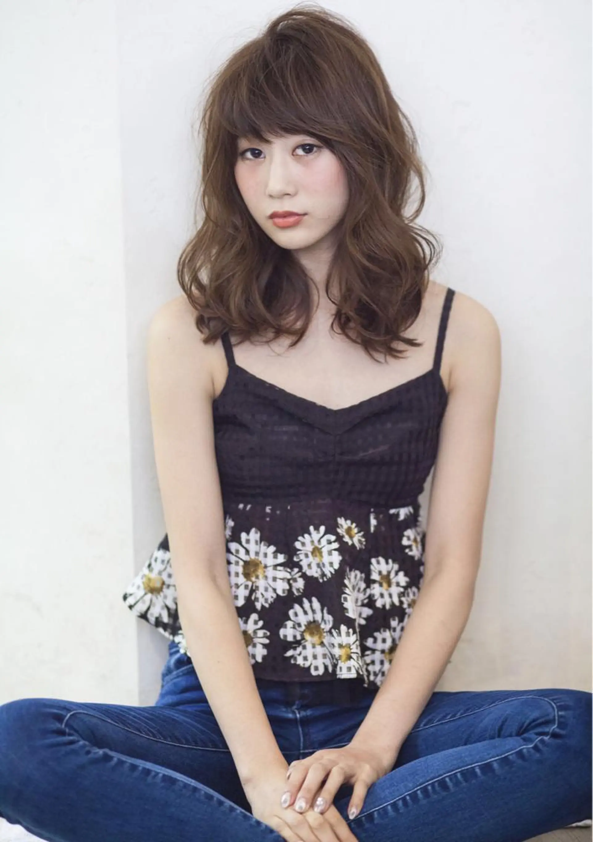 ミディアム カラー パーマ 高濃度水素/髪質改善 /柳原大輝のヘアスタイル