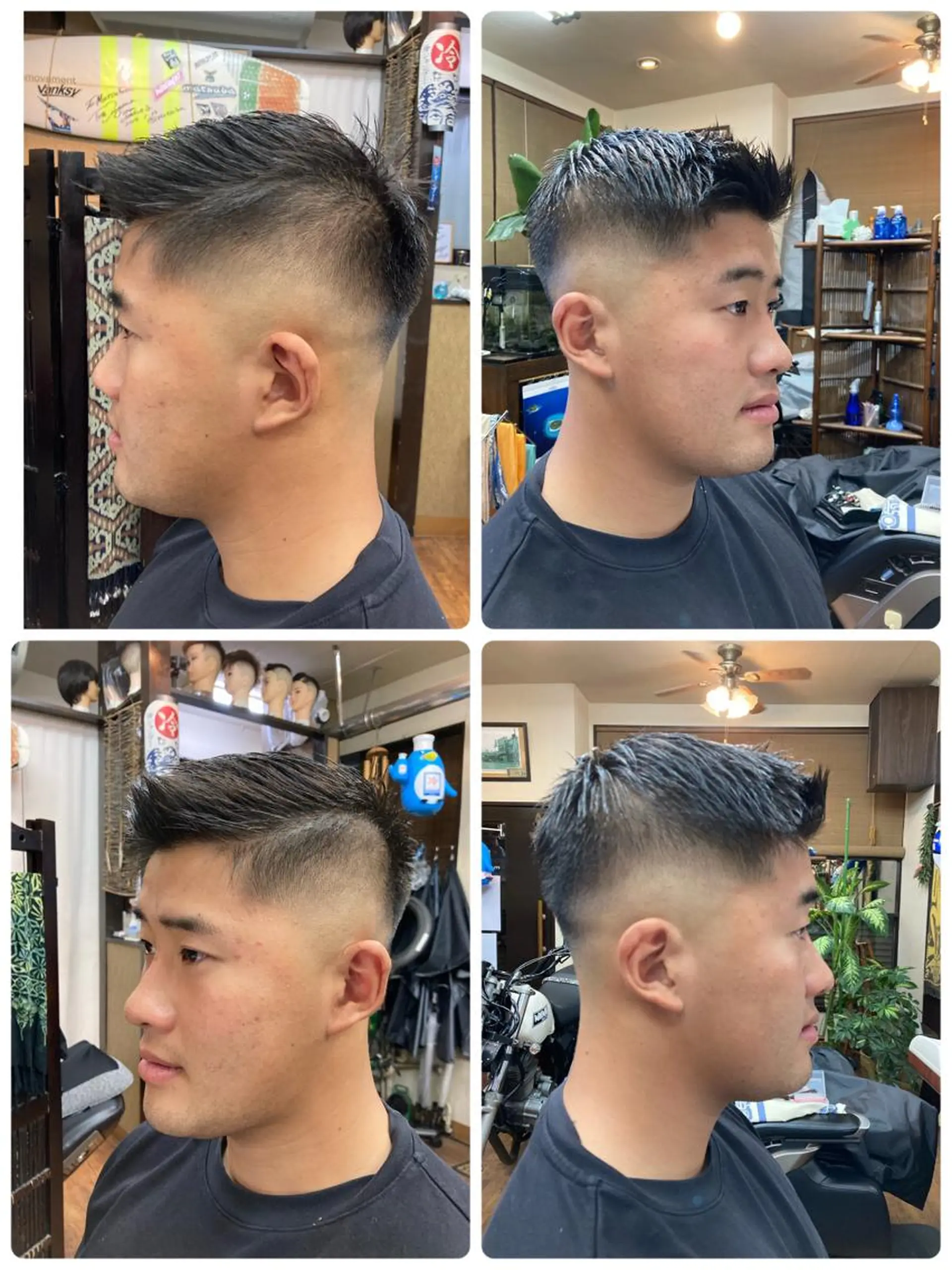 ショート ヘアアレンジ メンズ フェードカット スキンフェード 大河 たいがのヘアスタイル