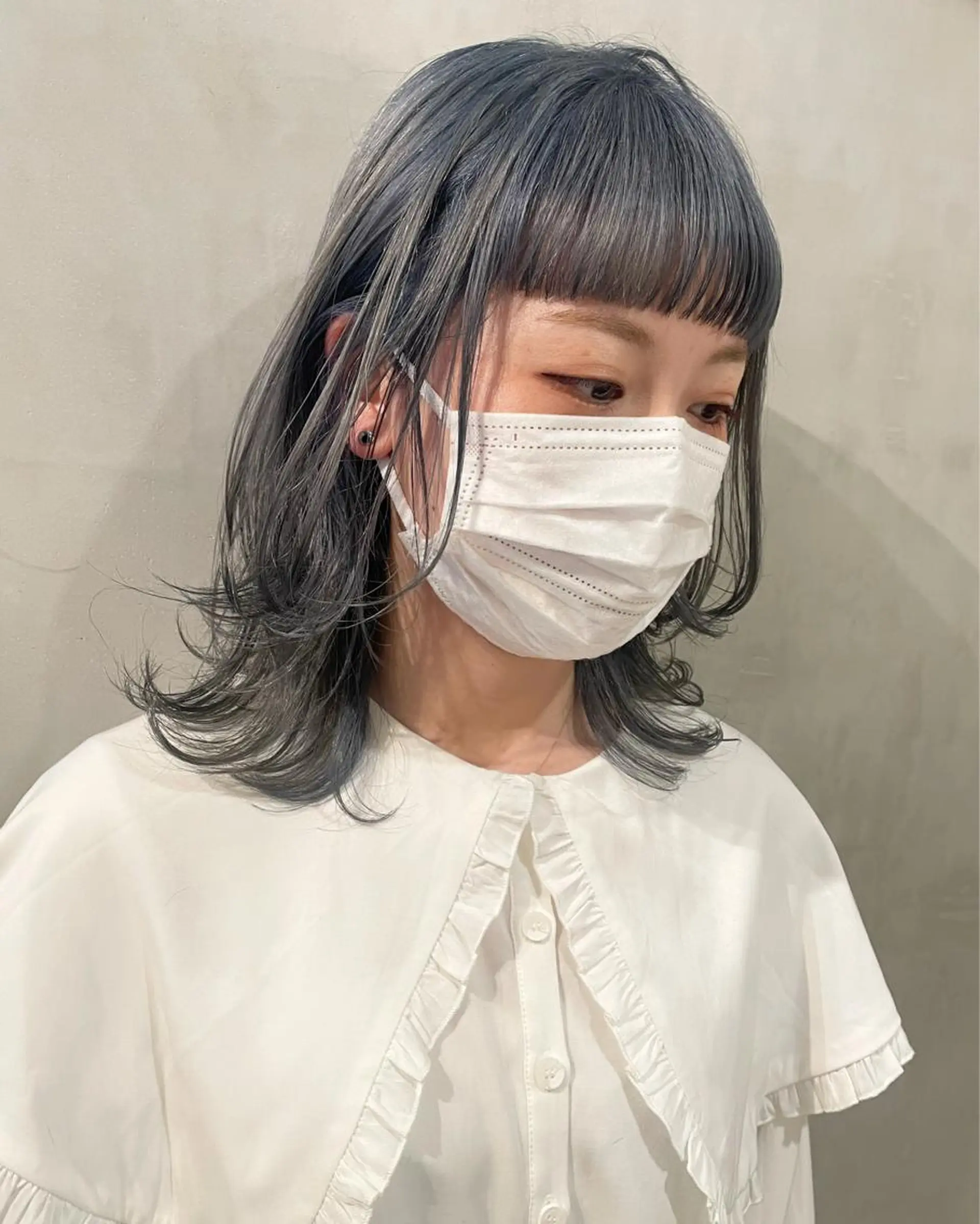 ミディアム カラー カット ヘアカラー トリートメント 優 作のヘアスタイル