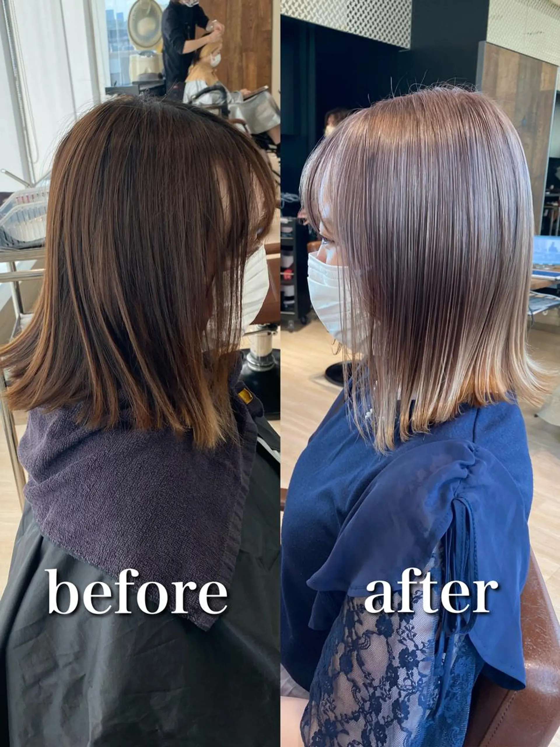 ミディアム くびれヘア 顔周りカット 小顔カット トリートメント 【1日2名様限定】 AFLOAT白川雄副のヘアスタイル