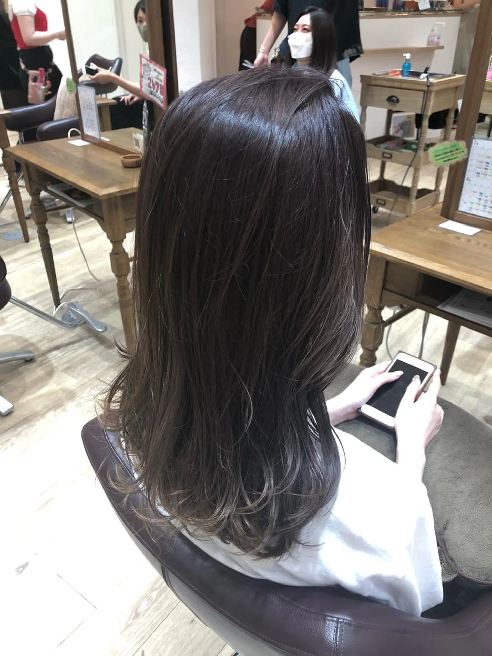 セミロング カラー 🍀褒められヘア🍀 松尾舜のヘアスタイル