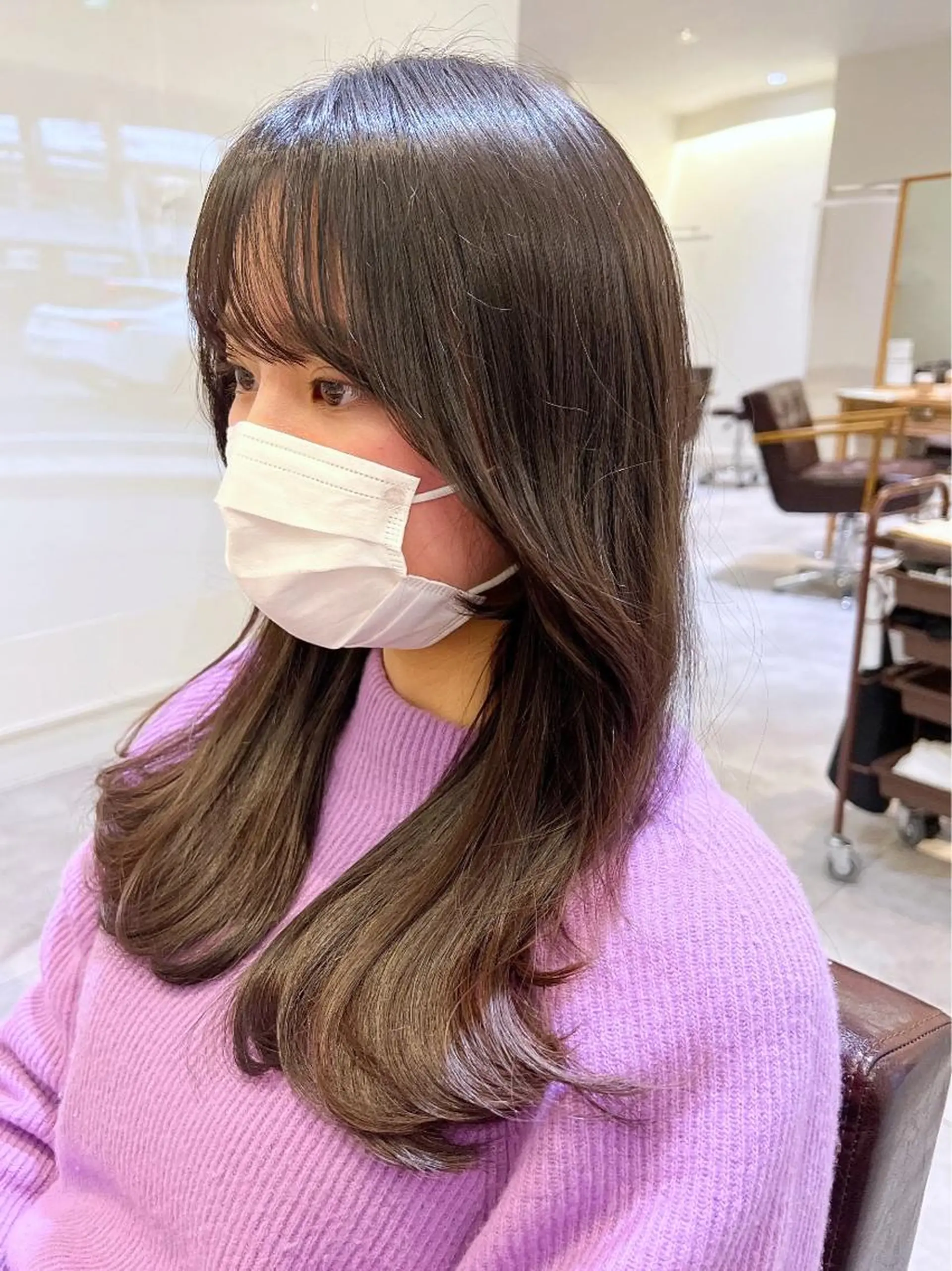 セミロング カラー カット ヘアカラー 韓国ヘア×髪質改善 /yoshikaのヘアスタイル