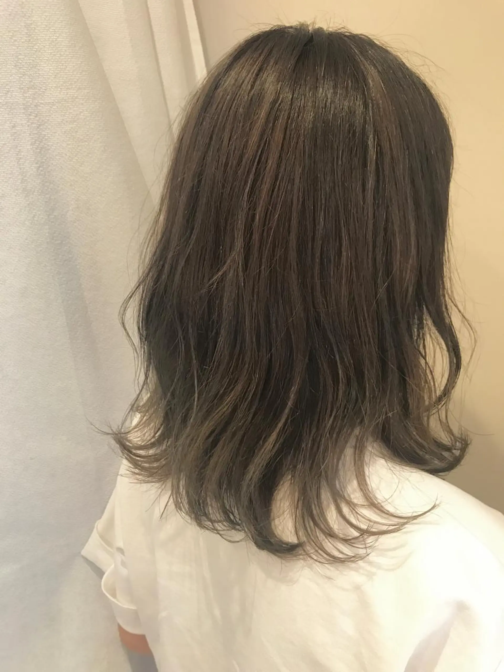 ミディアム カラー グラデーションカラー グレージュ パーマ×ウルフカット koya☆のヘアスタイル
